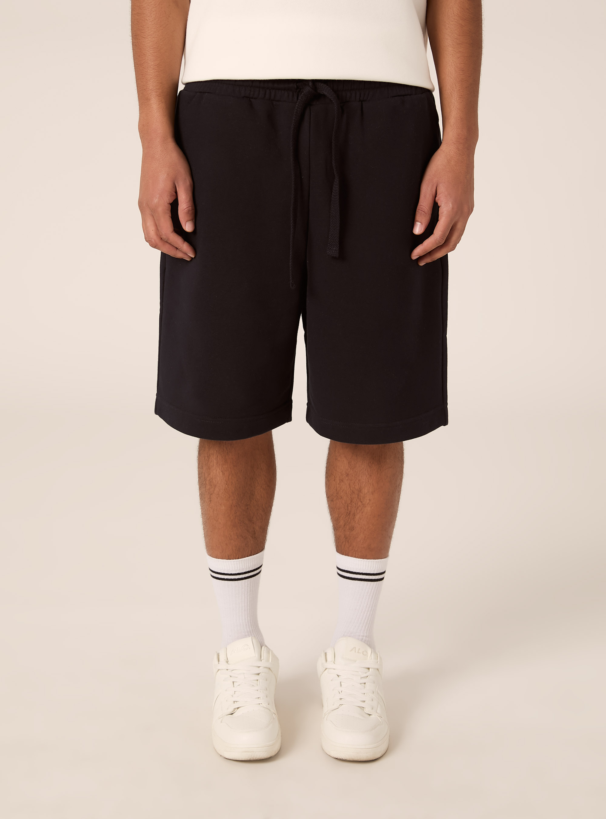 Basic French Terry Bermuda Shorts, NA1 NAVY DARK