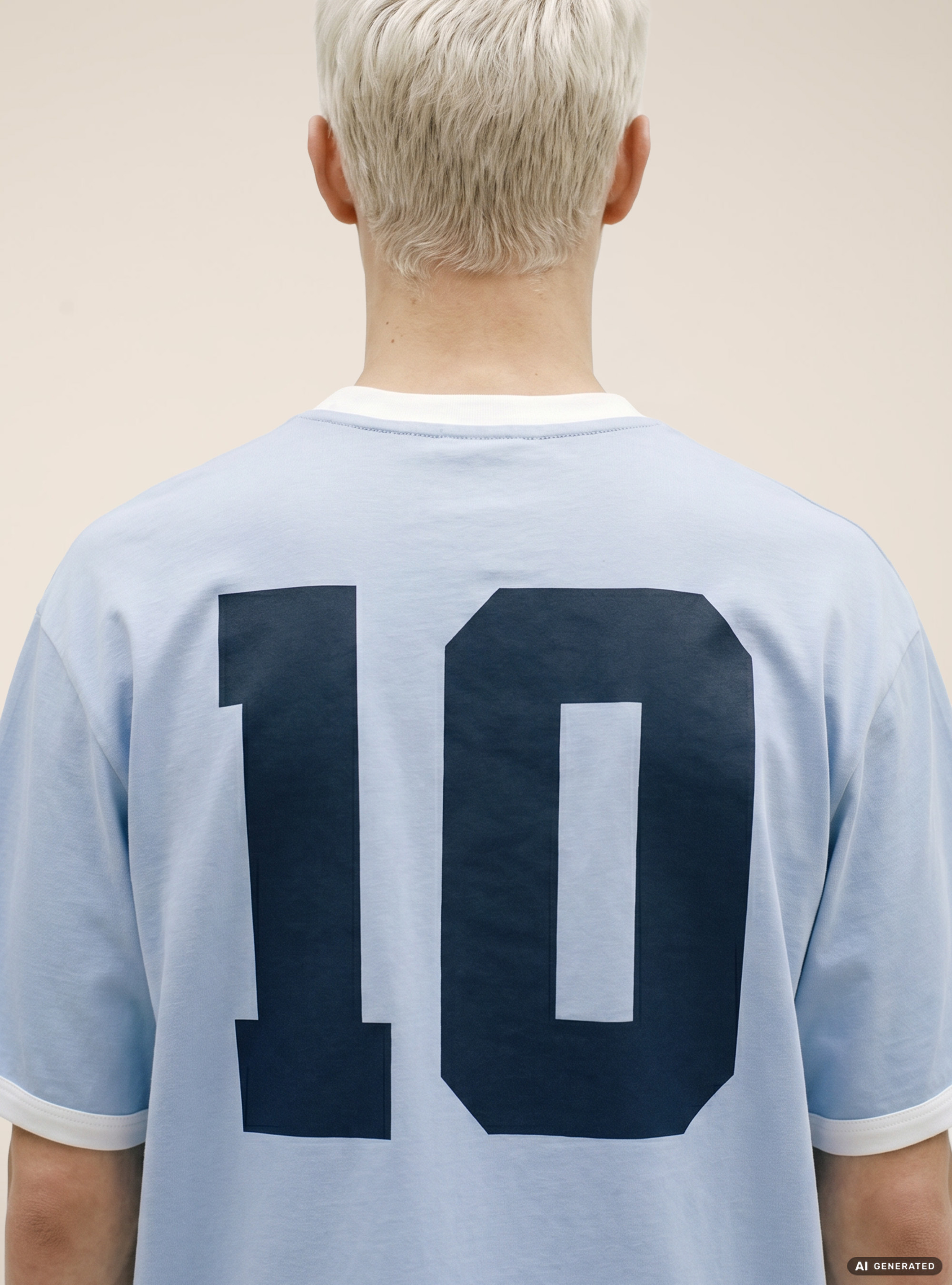 Regular Fit Ringer T-Shirt with International Sports Graphic, AZ2 AZURE MEDIUM