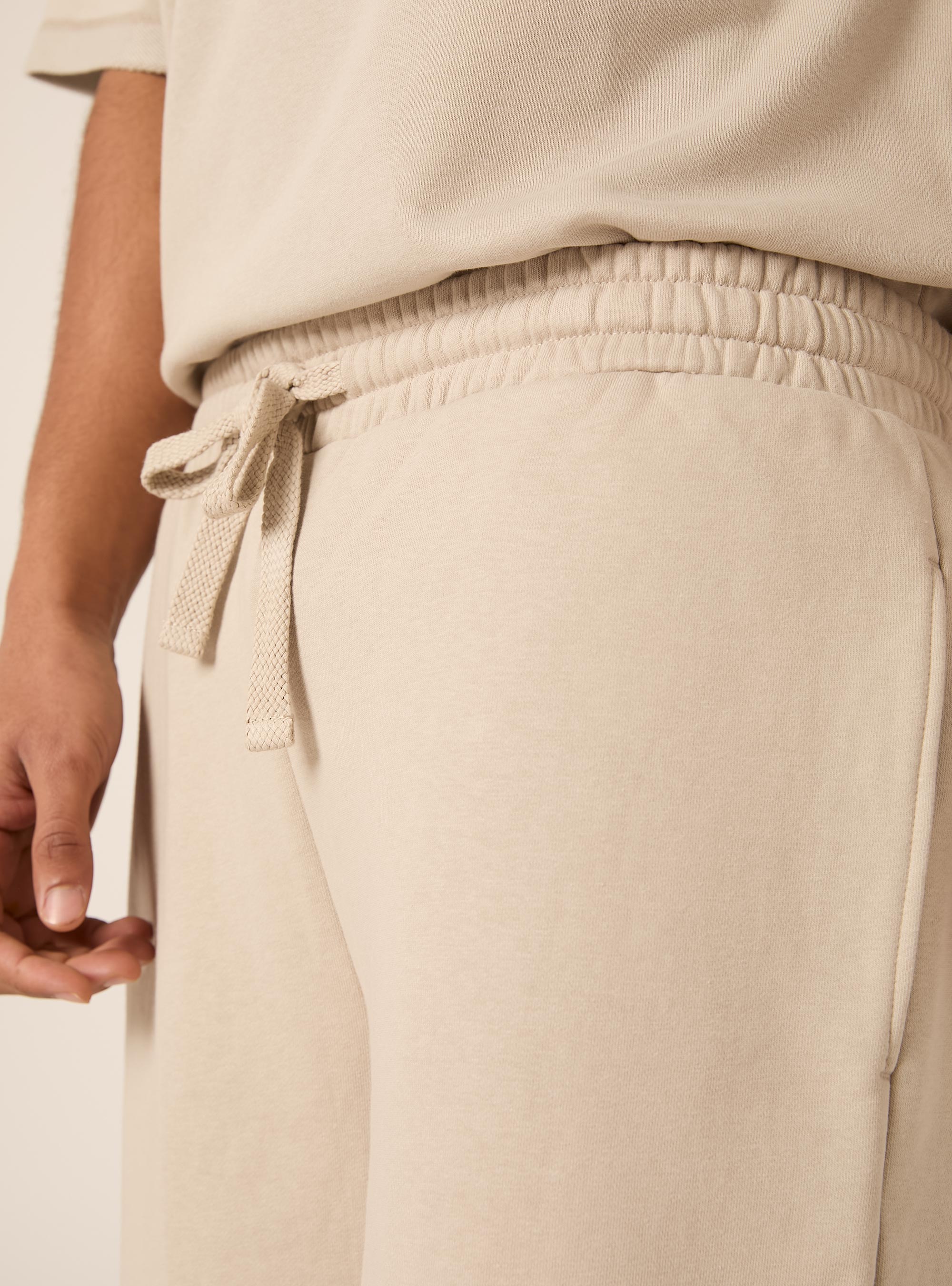 Bermudas b&aacute;sicos de felpa, BG1 BEIGE DARK