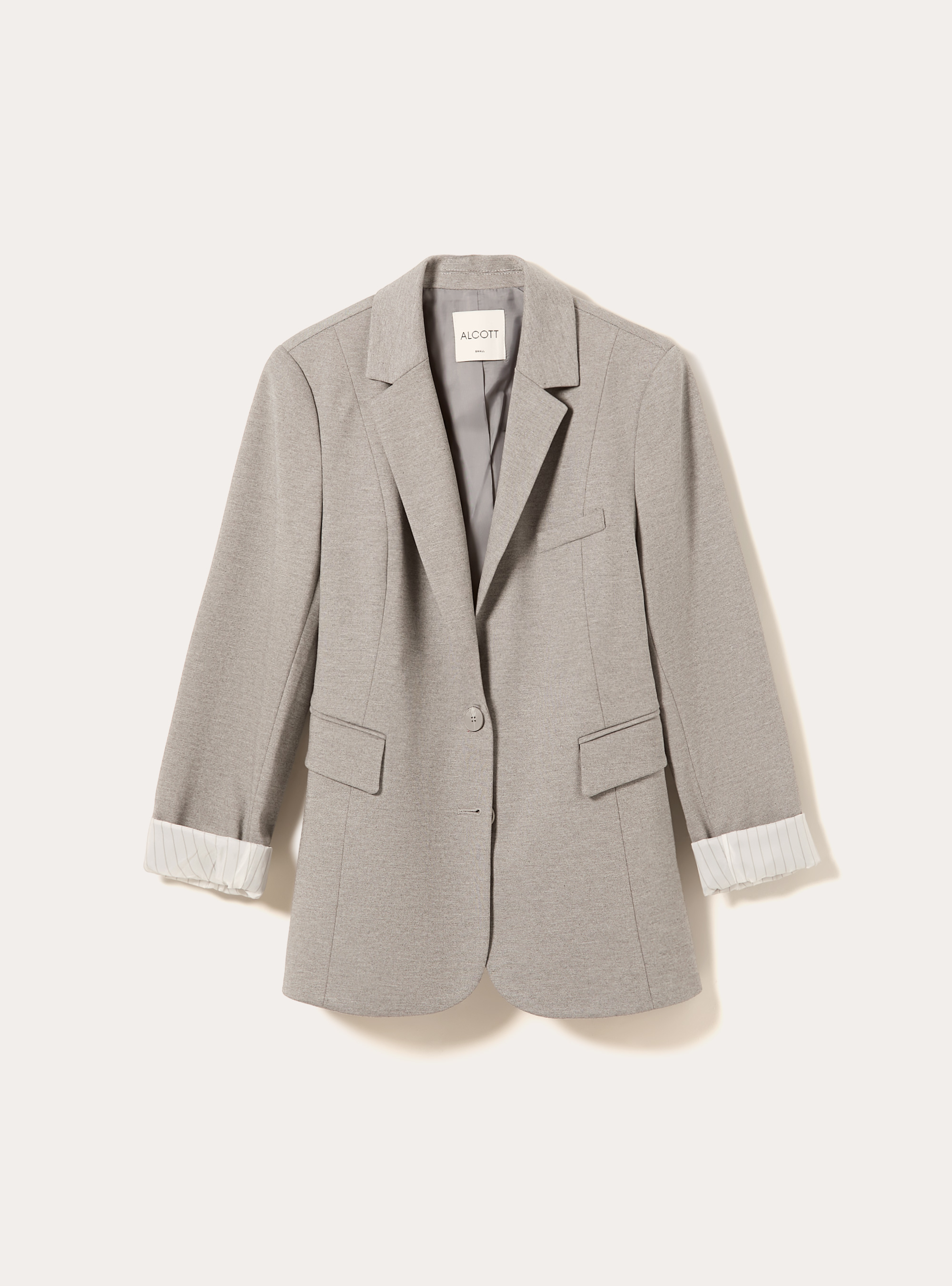 Blazer de jersey, MGY1 GREY MEL DARK