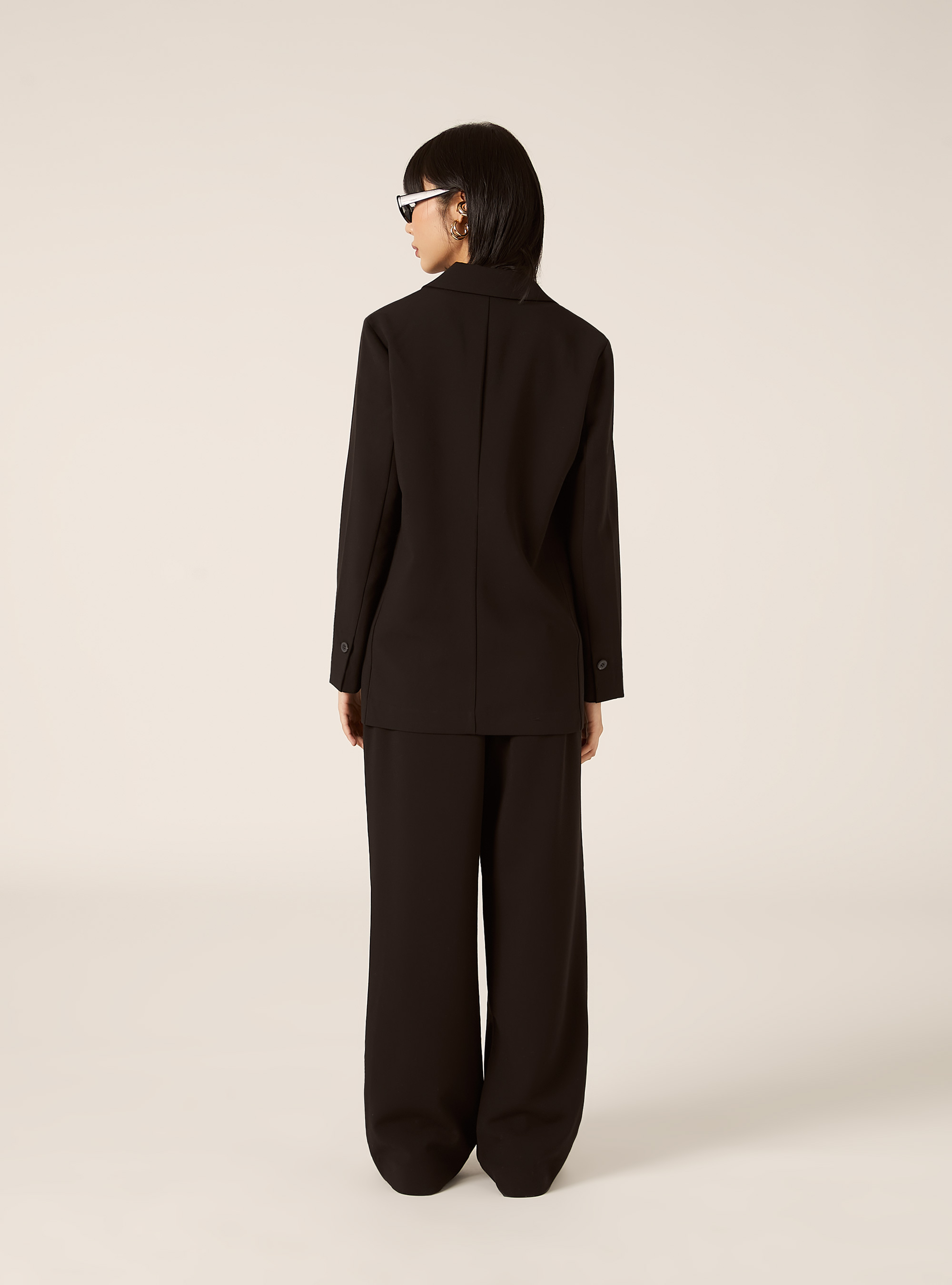 Regular fit single-breasted blazer, BK1 BLACK