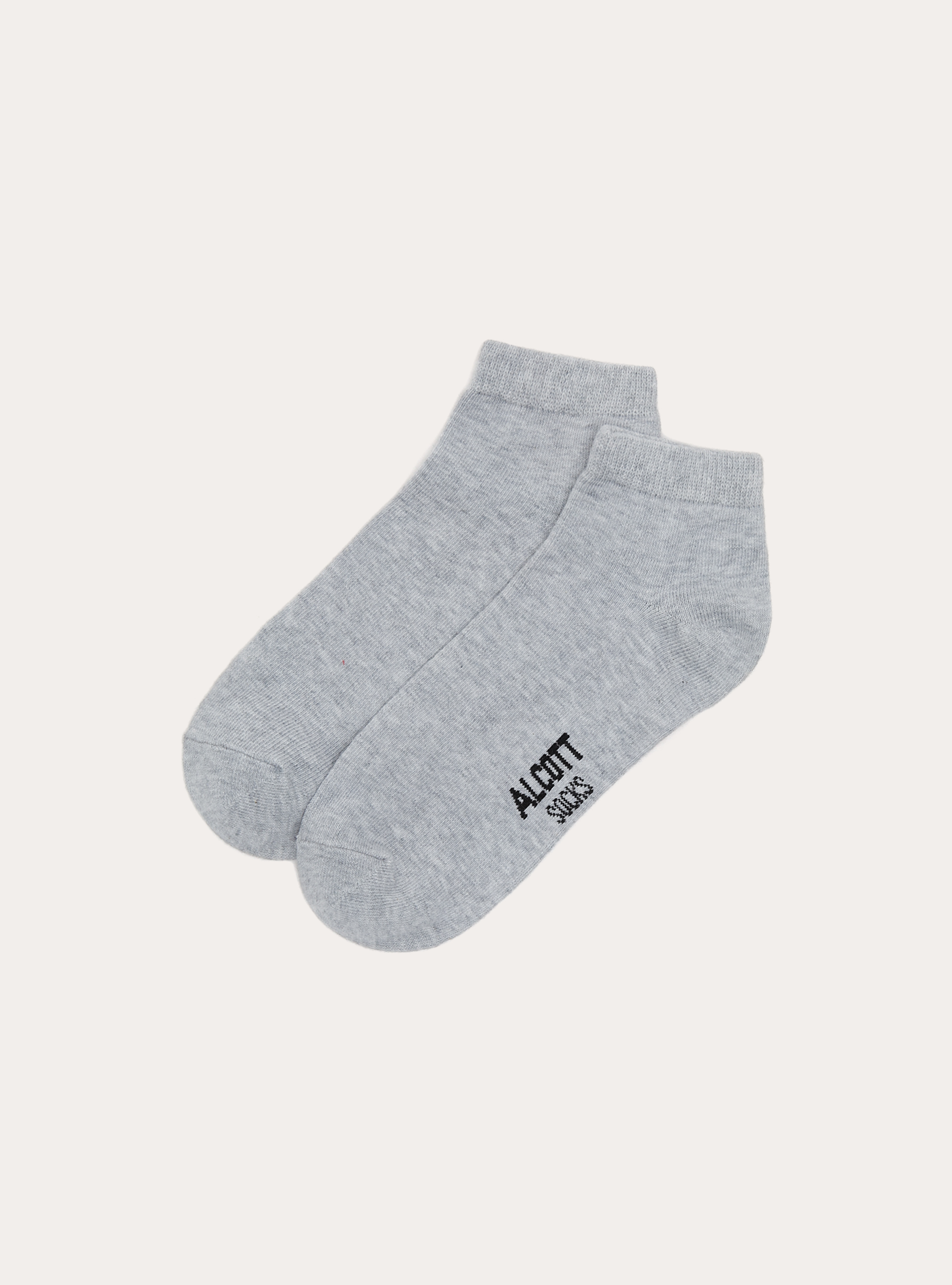Lot de 4 paires de chaussettes unies de base, MGY3 GREY MEL LIGHT