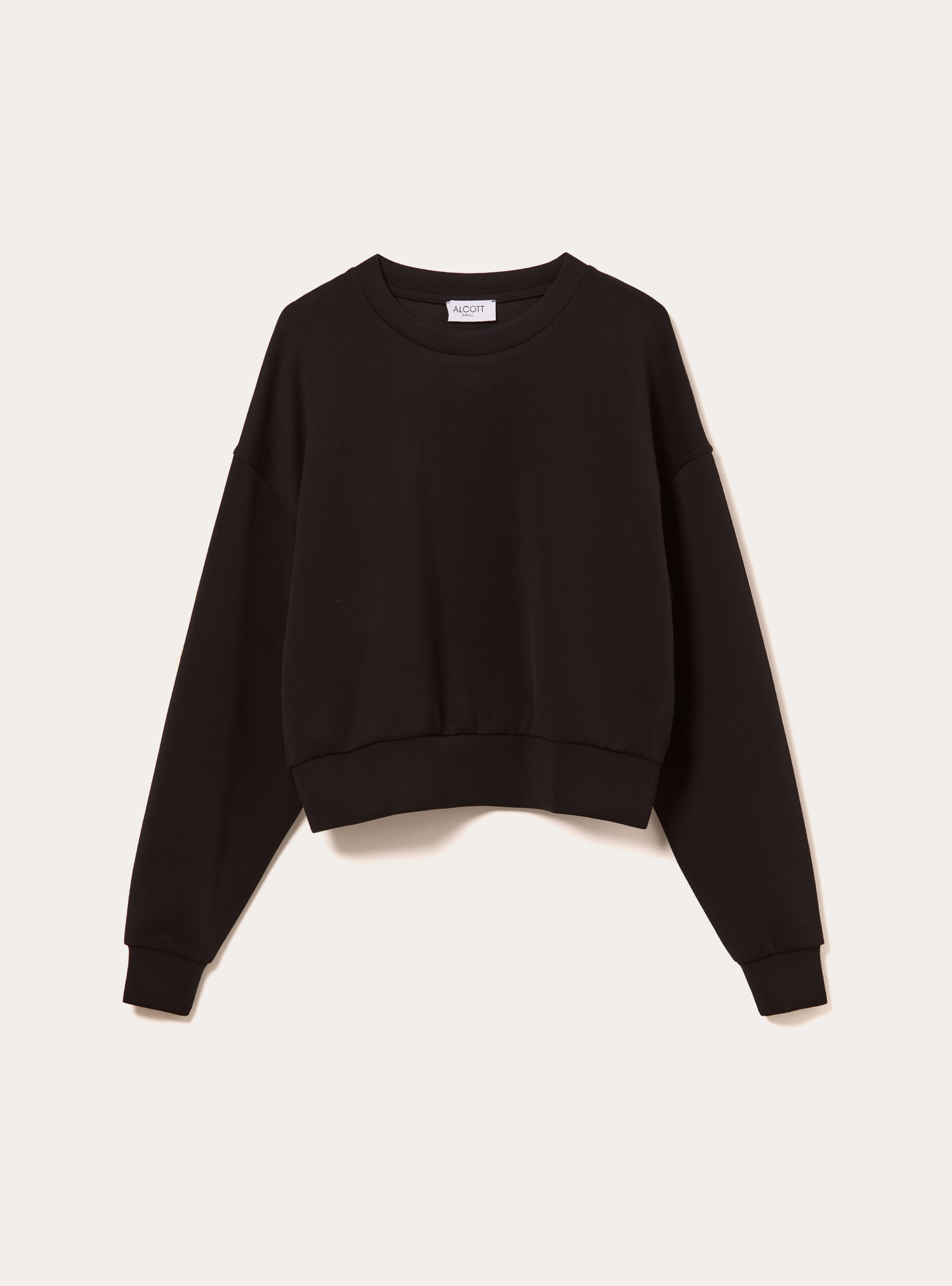 Soft-Touch-Sweatshirt, BK1 BLACK