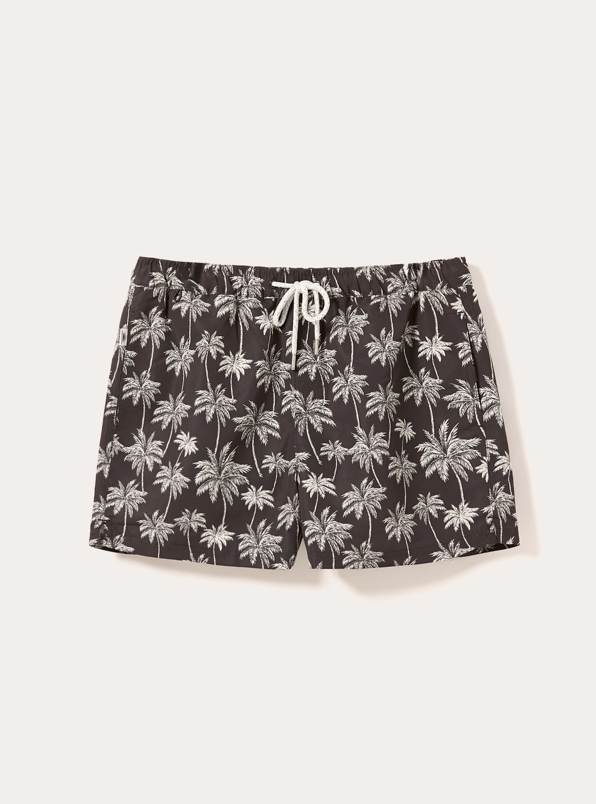 Maillot de bain avec imprim&eacute; palmier, BK1 BLACK