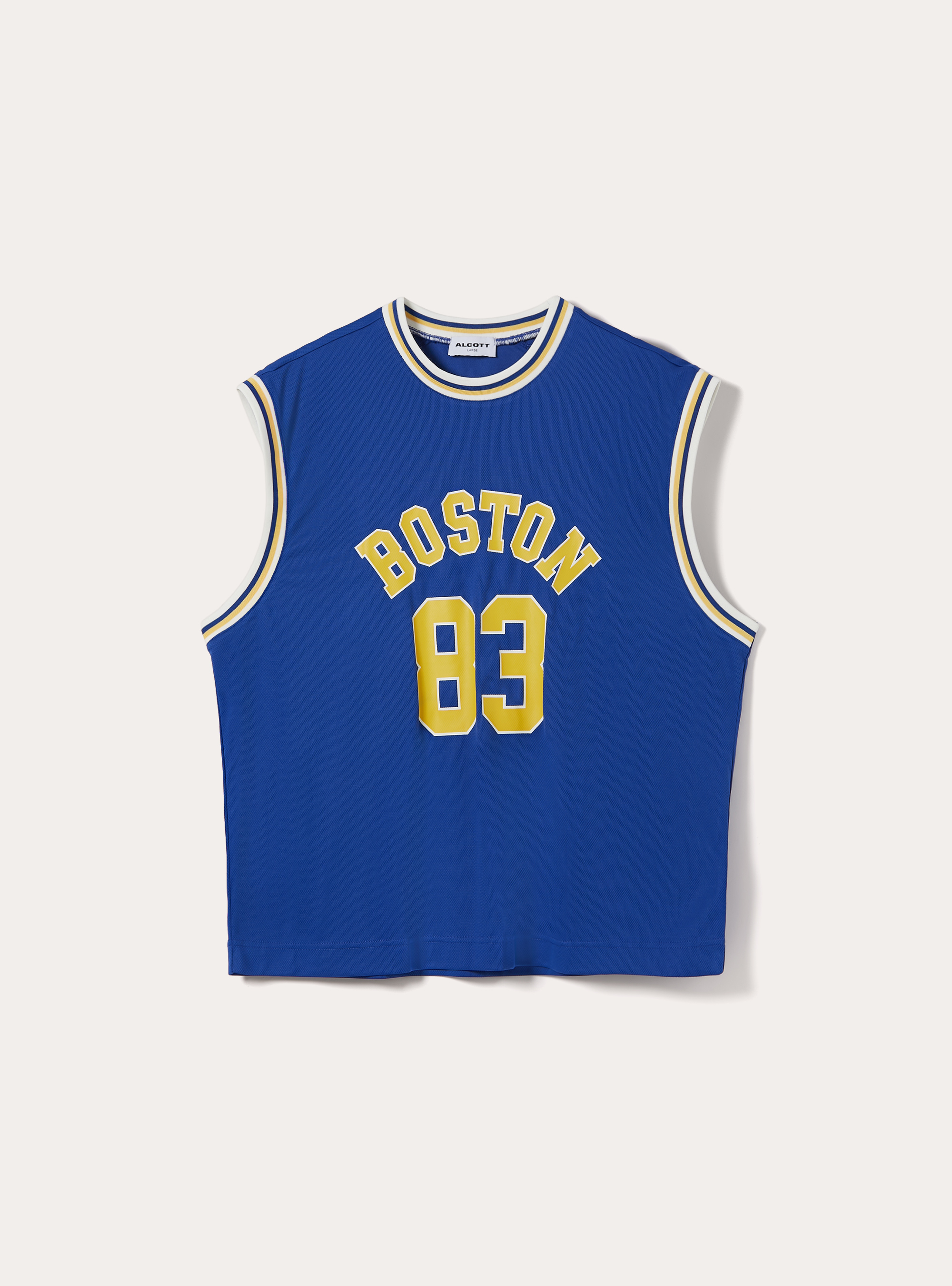 Boxy Fit Tanktop mit Varsity-Print, RY2 ROYALE MEDIUM