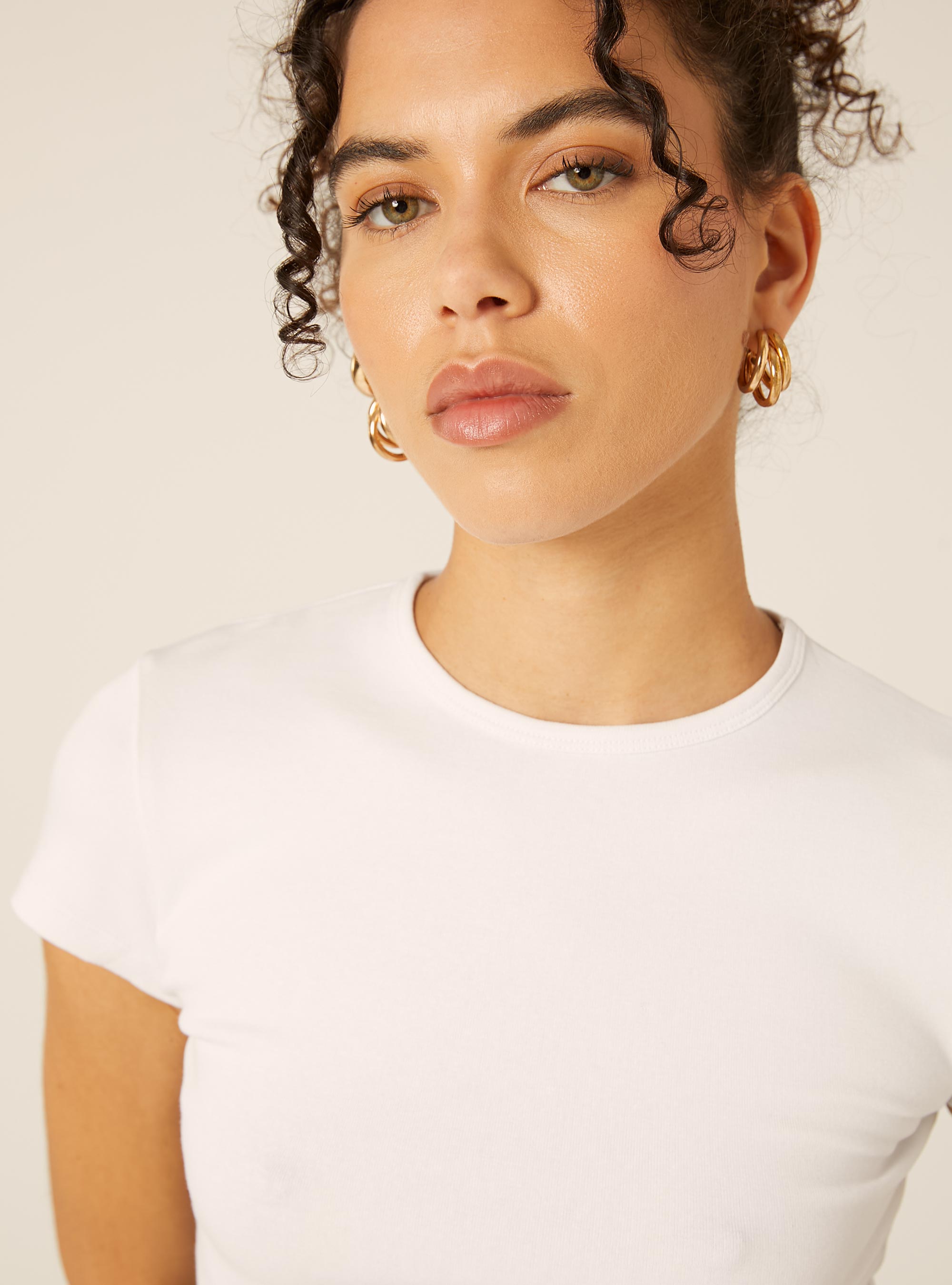 Slim Fit Short Sleeve T-Shirt, WH3 WHITE