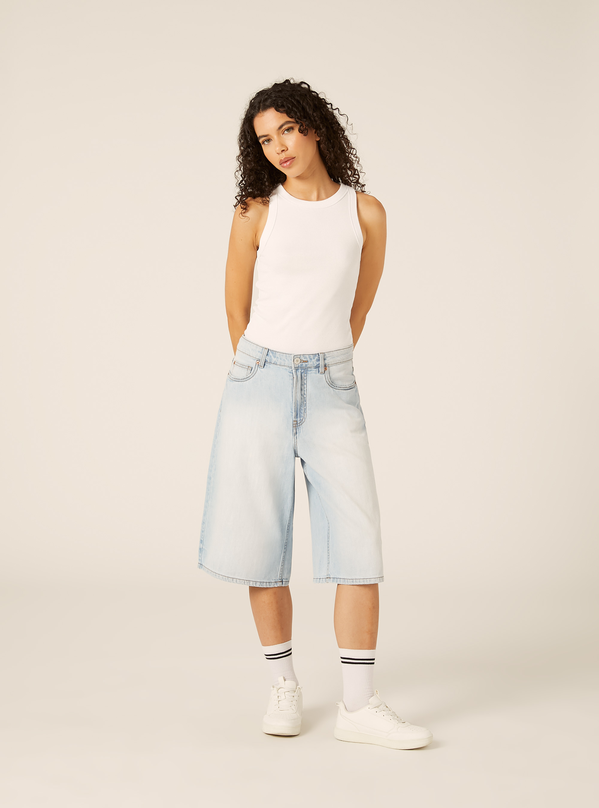 Bermuda Jorts Vaquero, D006 AZURE