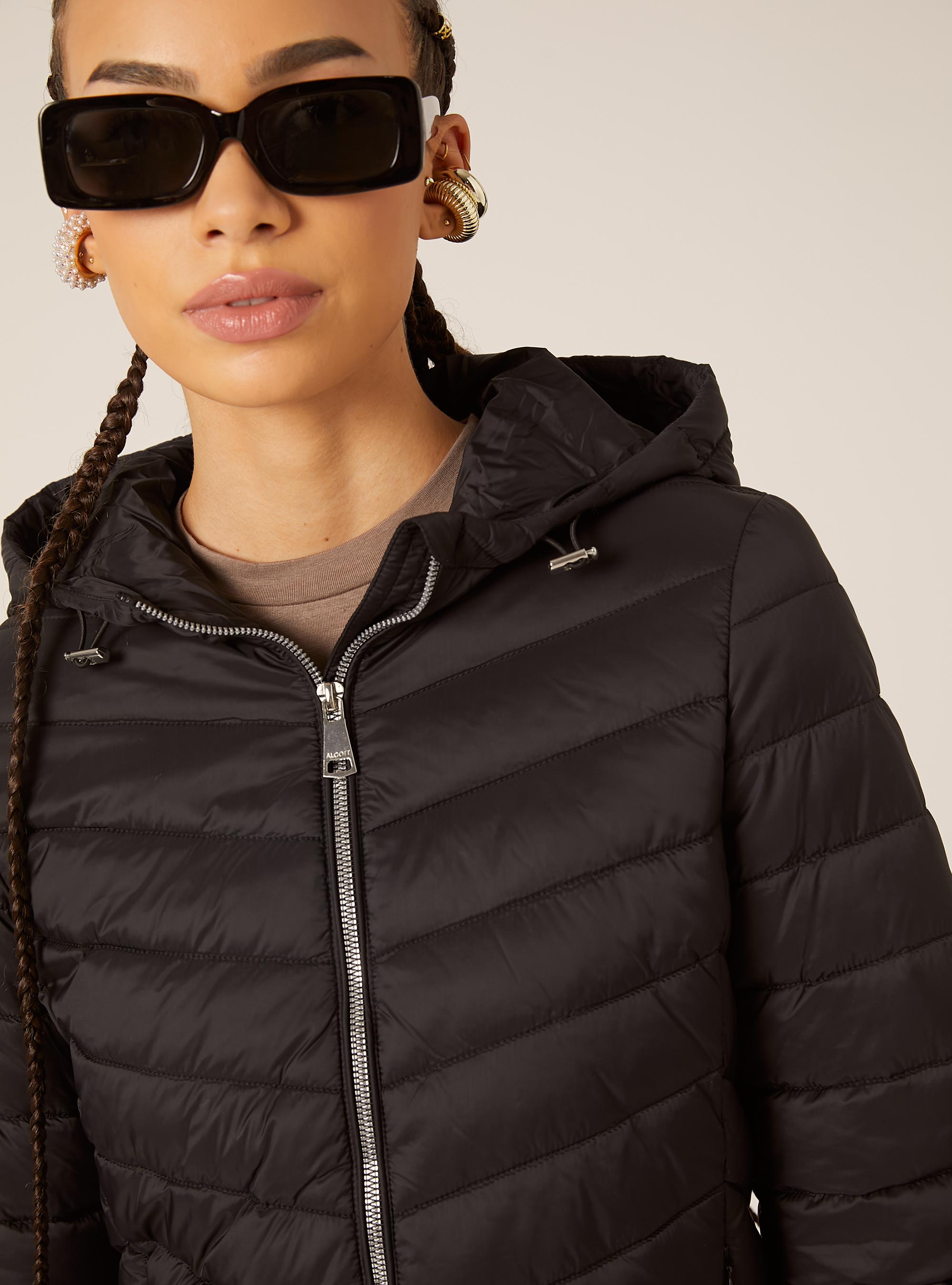 Veste avec rembourrage recycl&eacute;, BK1 BLACK