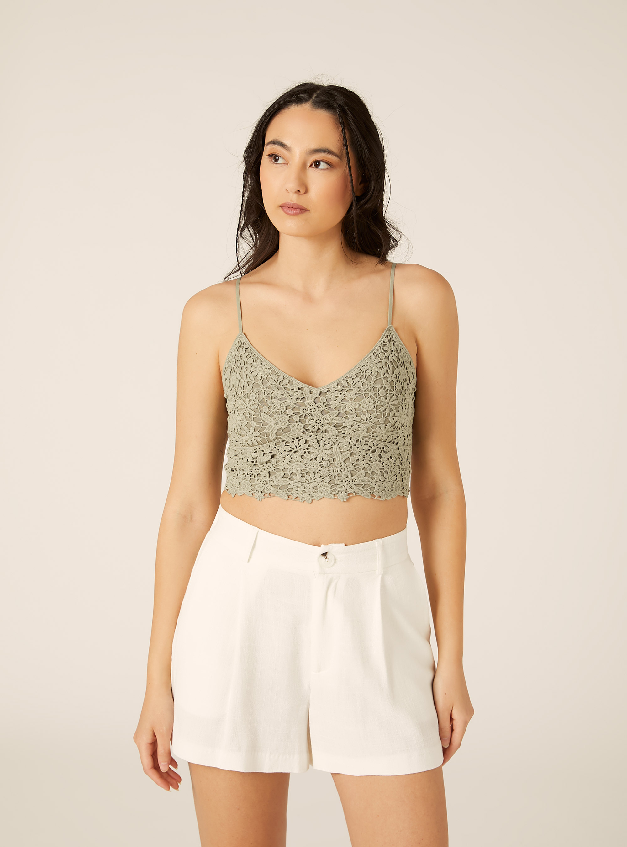 Top crochet con bretelle, KAKY MEDIO