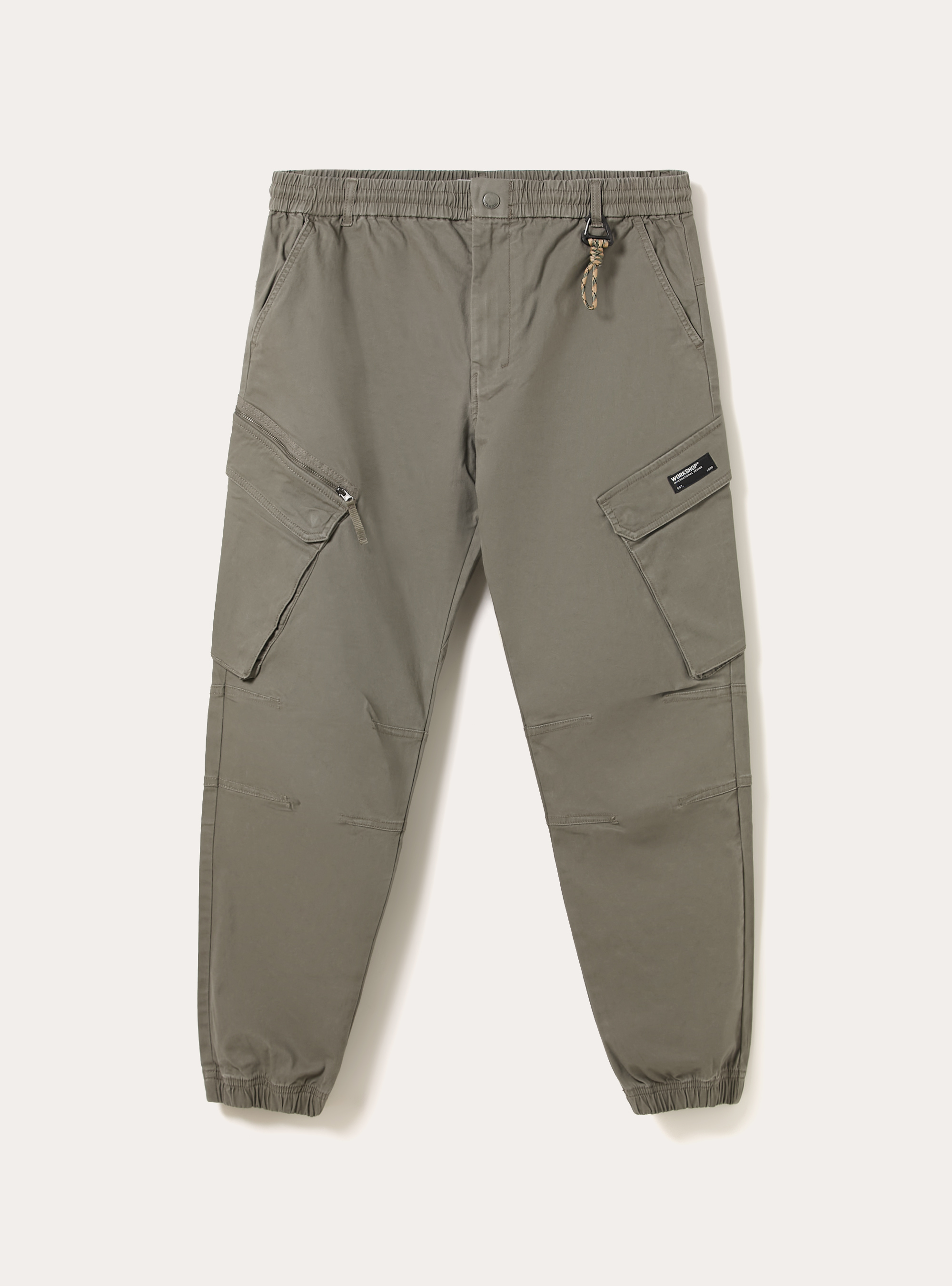 Twill cargo pants, KY2 KAKY MEDIUM
