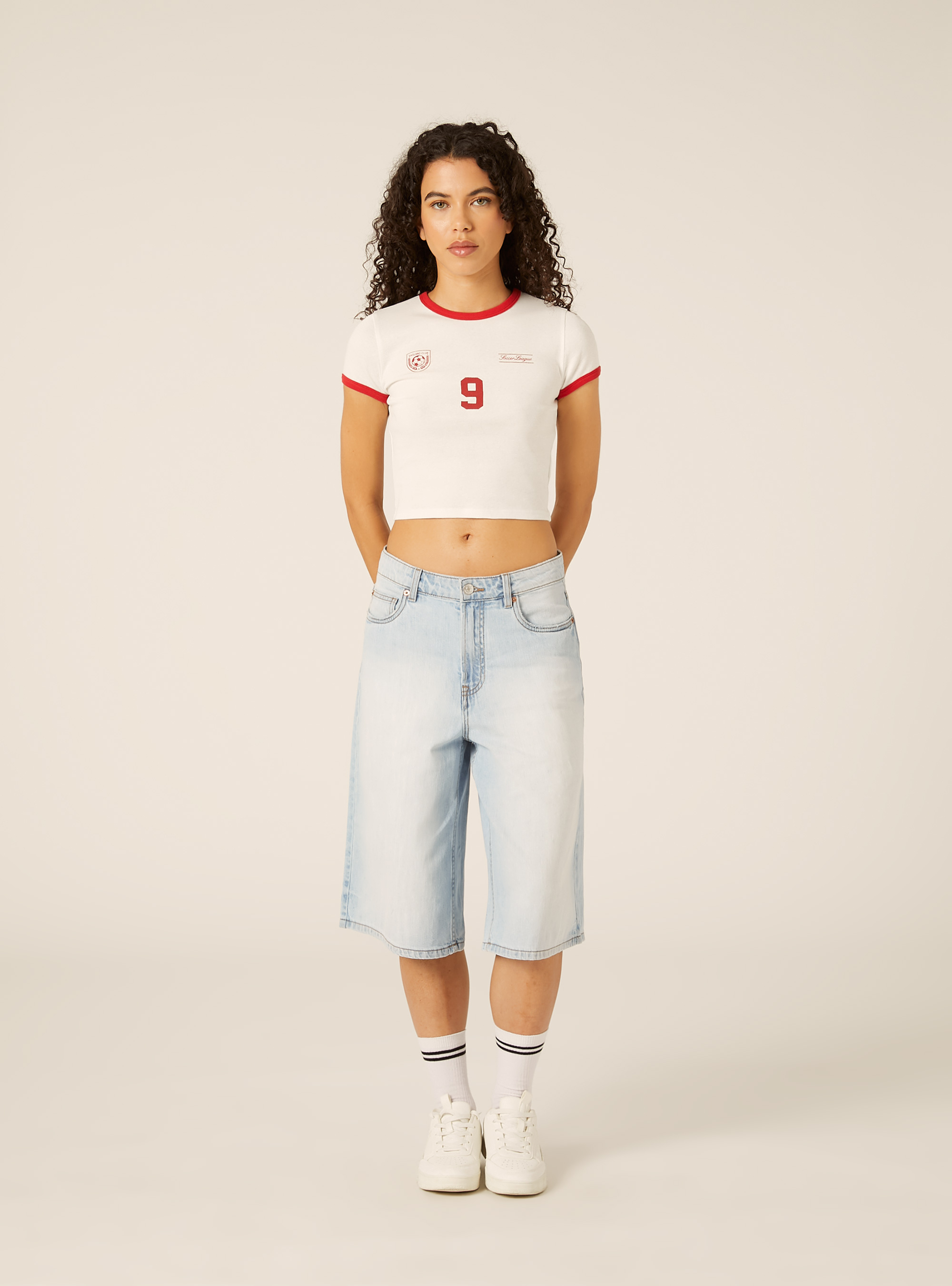 Camiseta Crop Fit, RD2 RED MEDIUM
