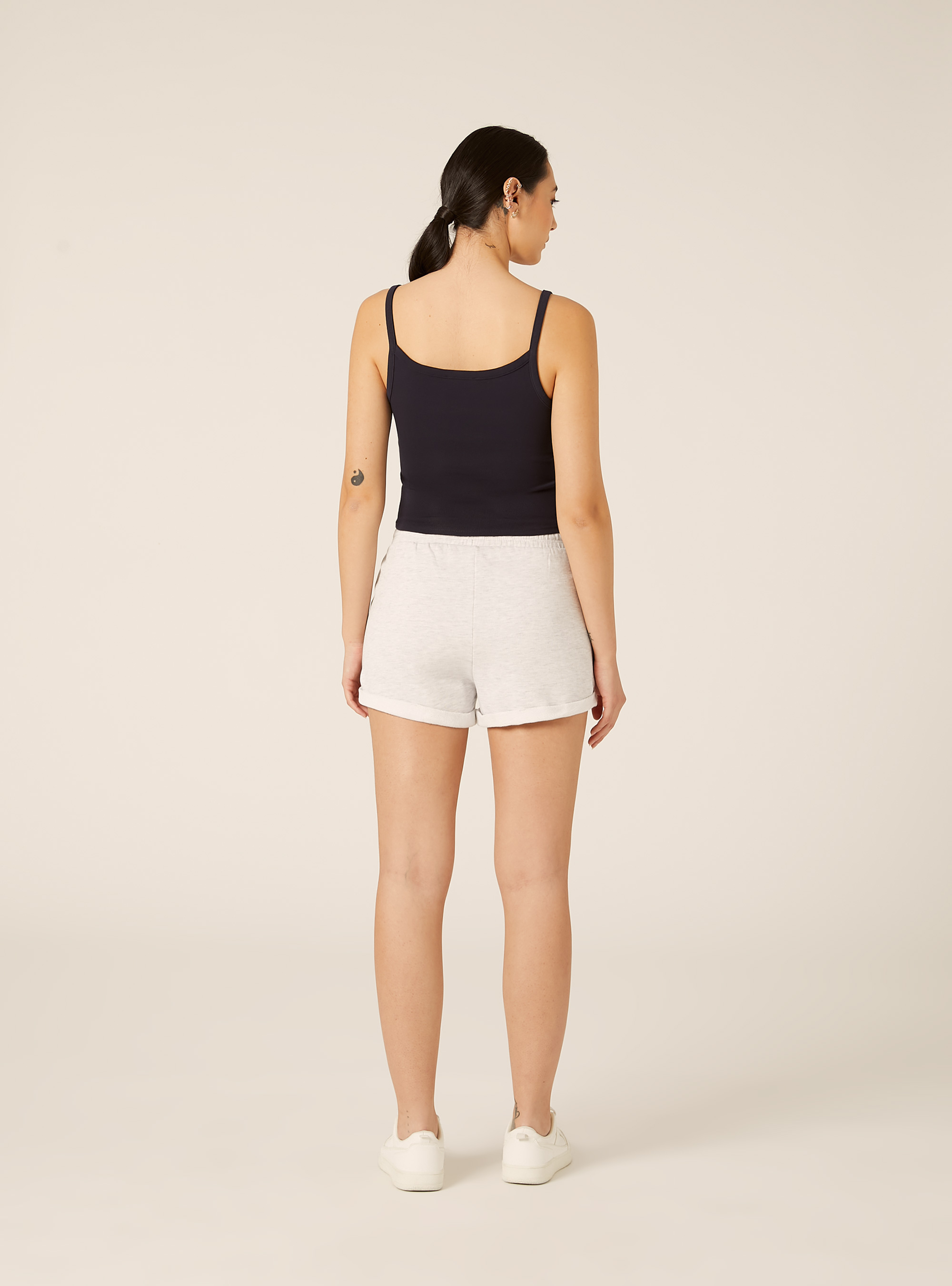 Debardeur Crop Cotele Basic, NA3 NAVY LIGHT