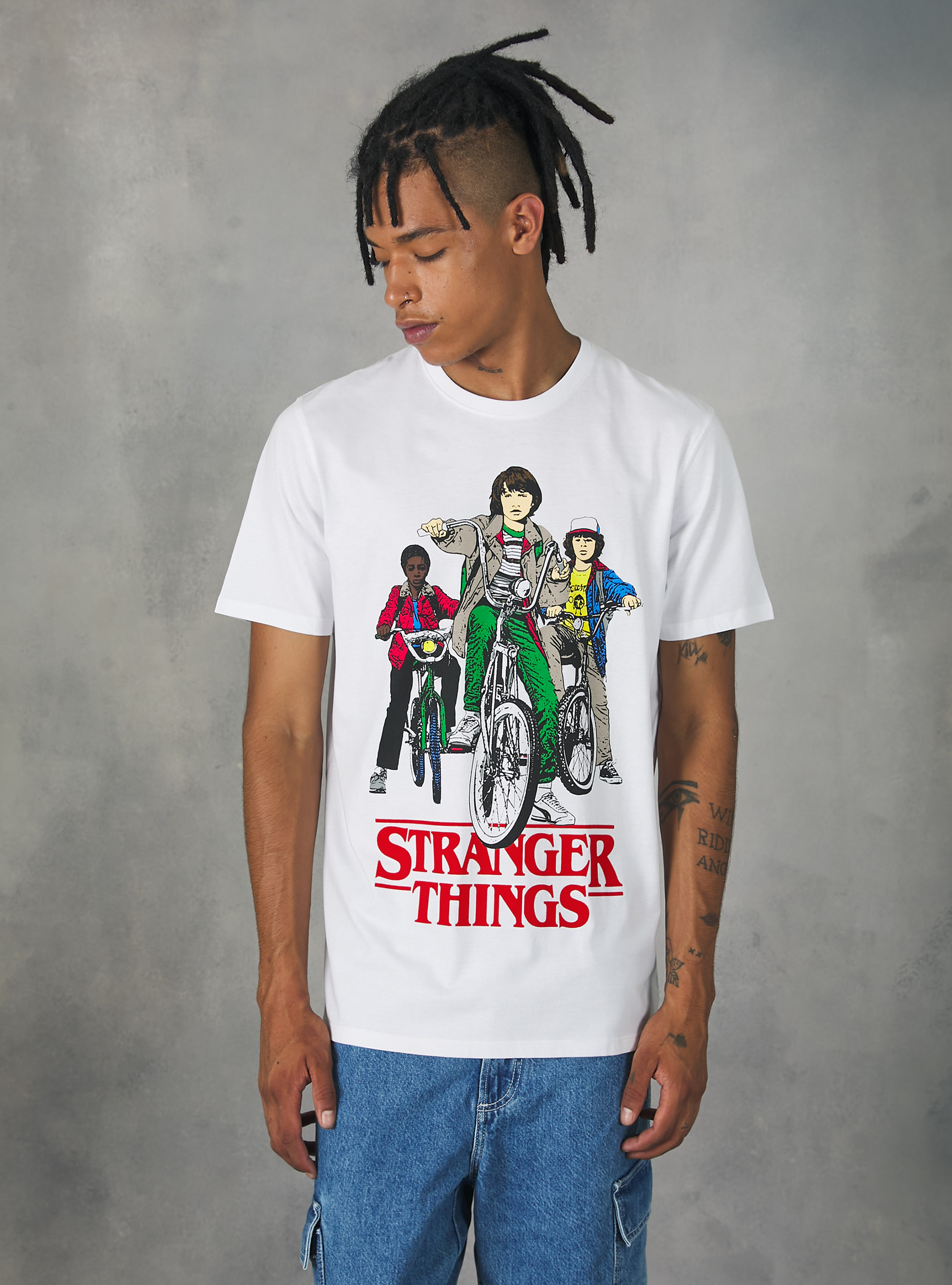 Maglietta Stranger Things / Alcott, WH3 WHITE
