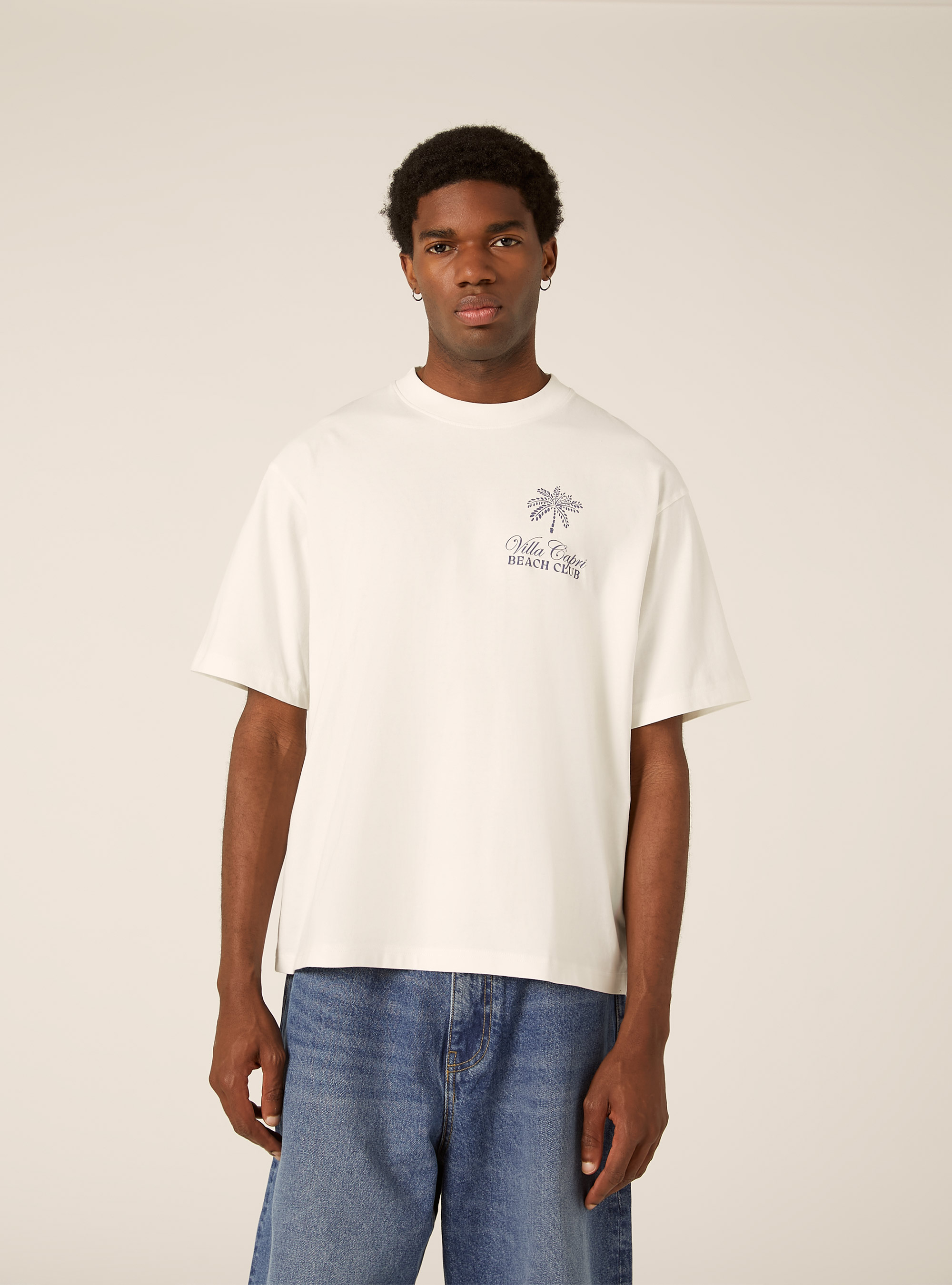 Boxy Fit T-Shirt Capri Amore Mio, WH2 WHITE