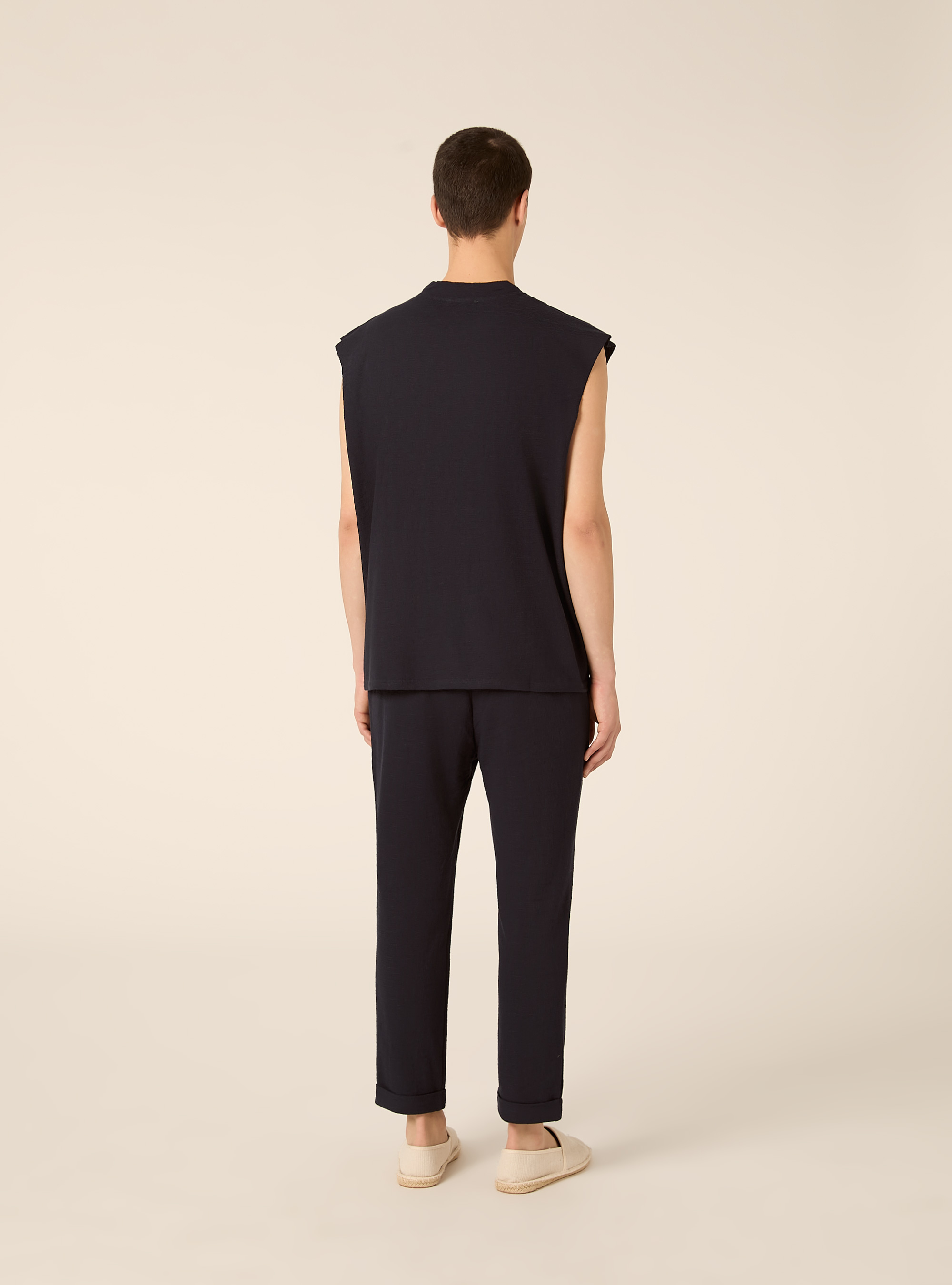 Strukturstrick-Tanktop in Boxy-Fit, NA1 NAVY DARK