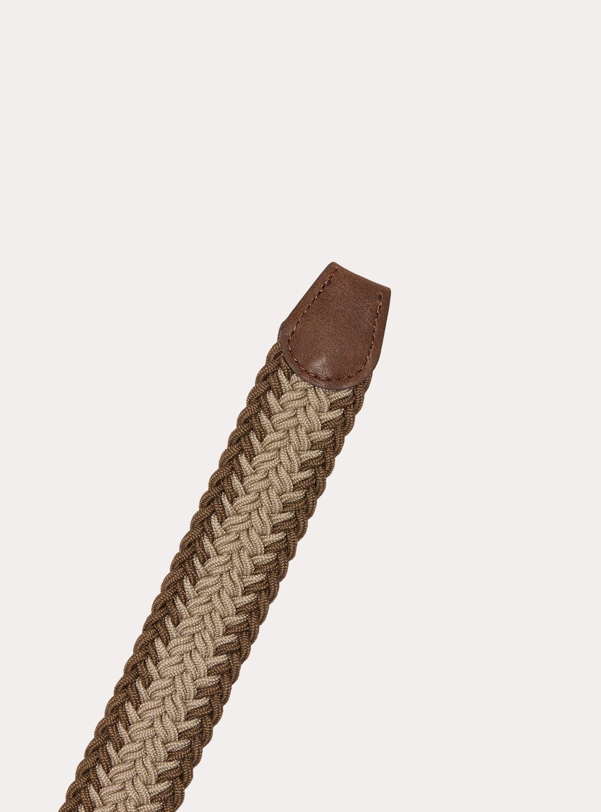 Cintura intrecciata elastica, BG2 BEIGE MEDIUM