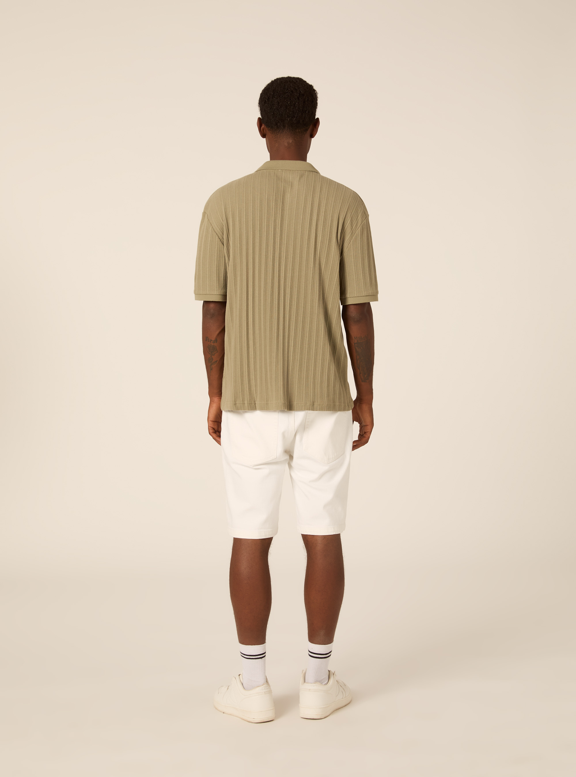 Regular Fit Structured Jersey Polo Shirt, KY3 KAKY LIGHT