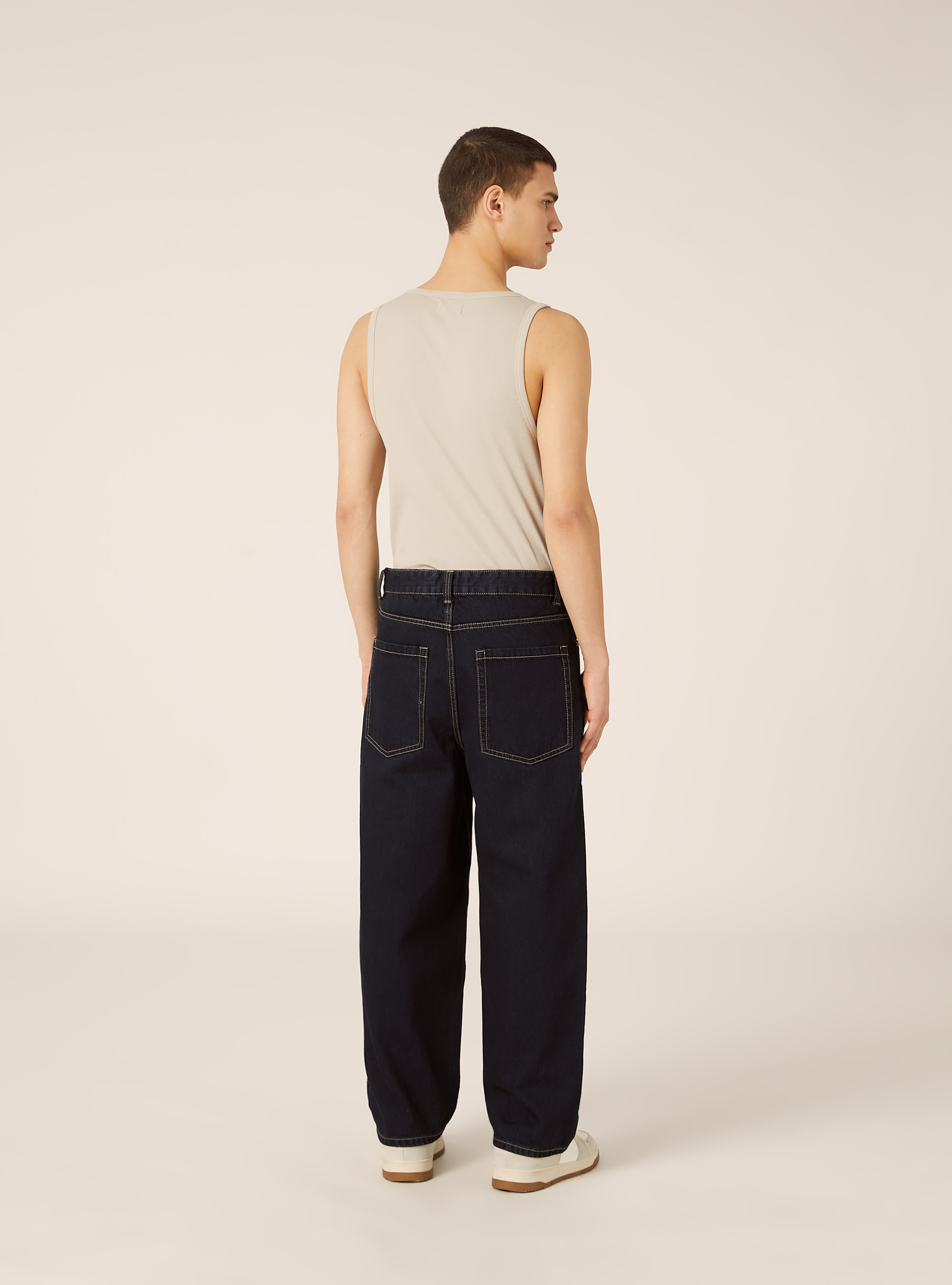 K&ouml;rperbetontes Feinripp-Tanktop im Slim Fit, SA3 SAND LIGHT