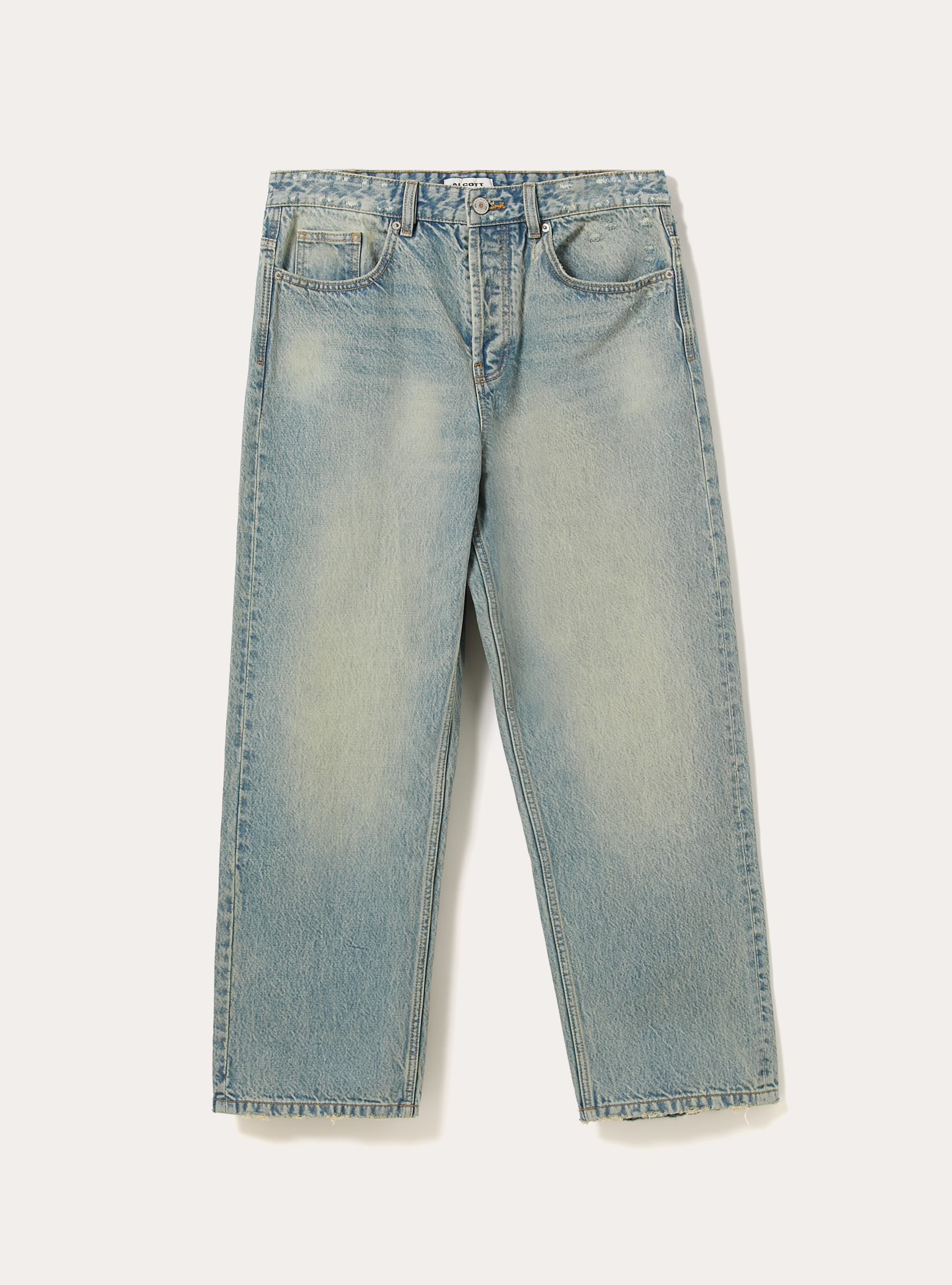 Jeans mit geradem Schnitt, D006 AZURE
