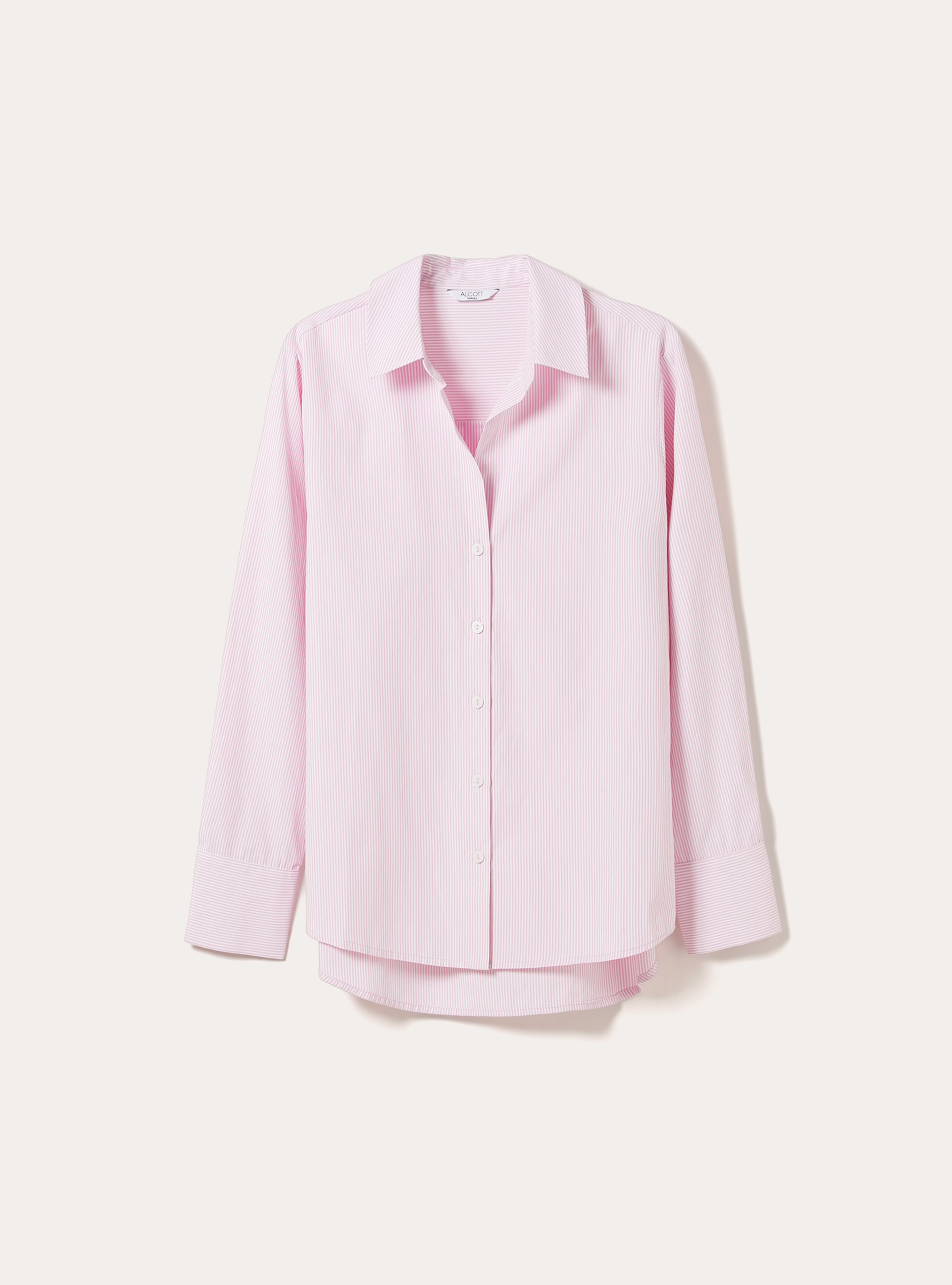 Camisa de popel&iacute;n a rayas, PK3 PINK LIGHT