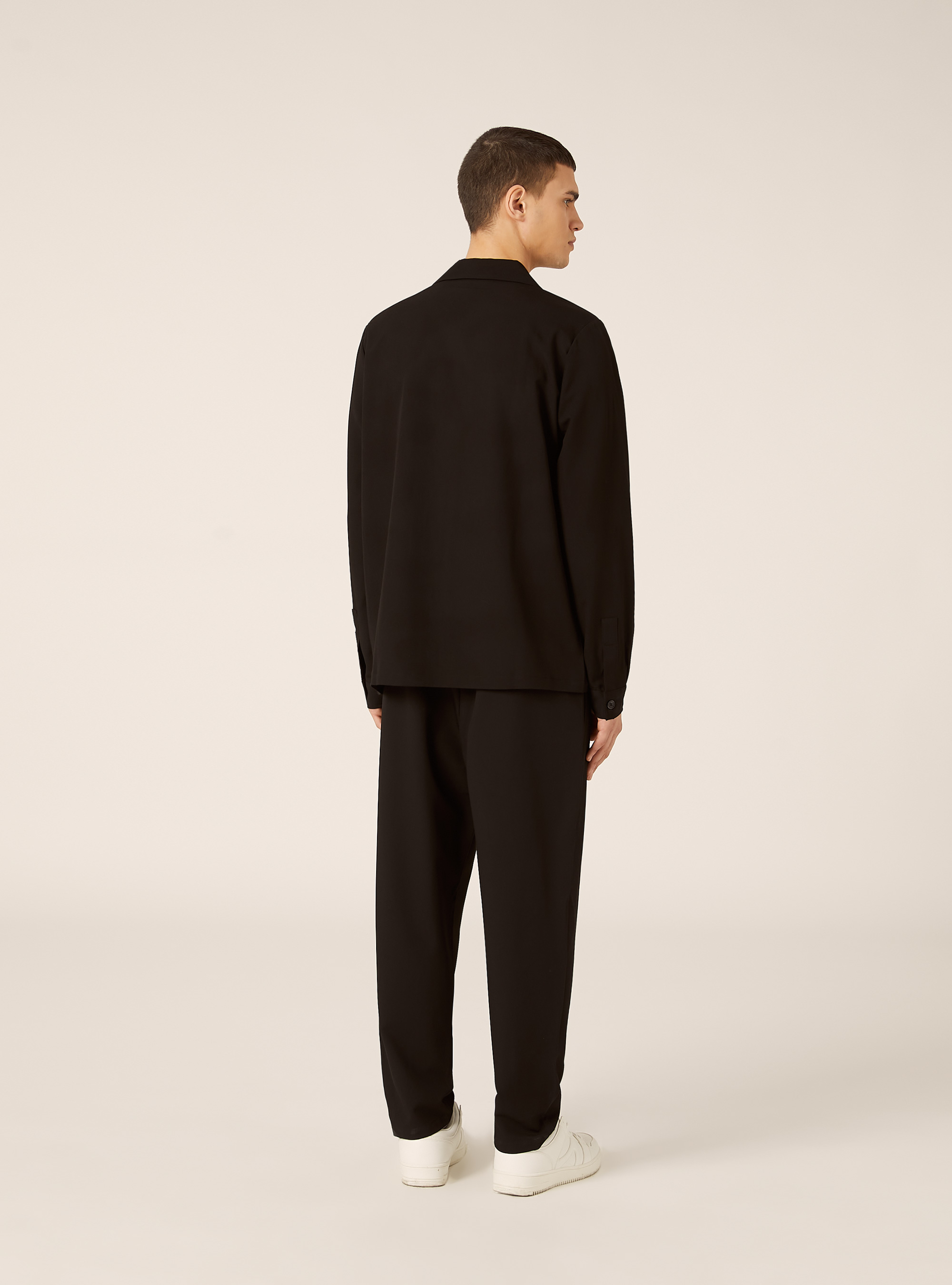 Shirt with large pockets, BK1 BLACK