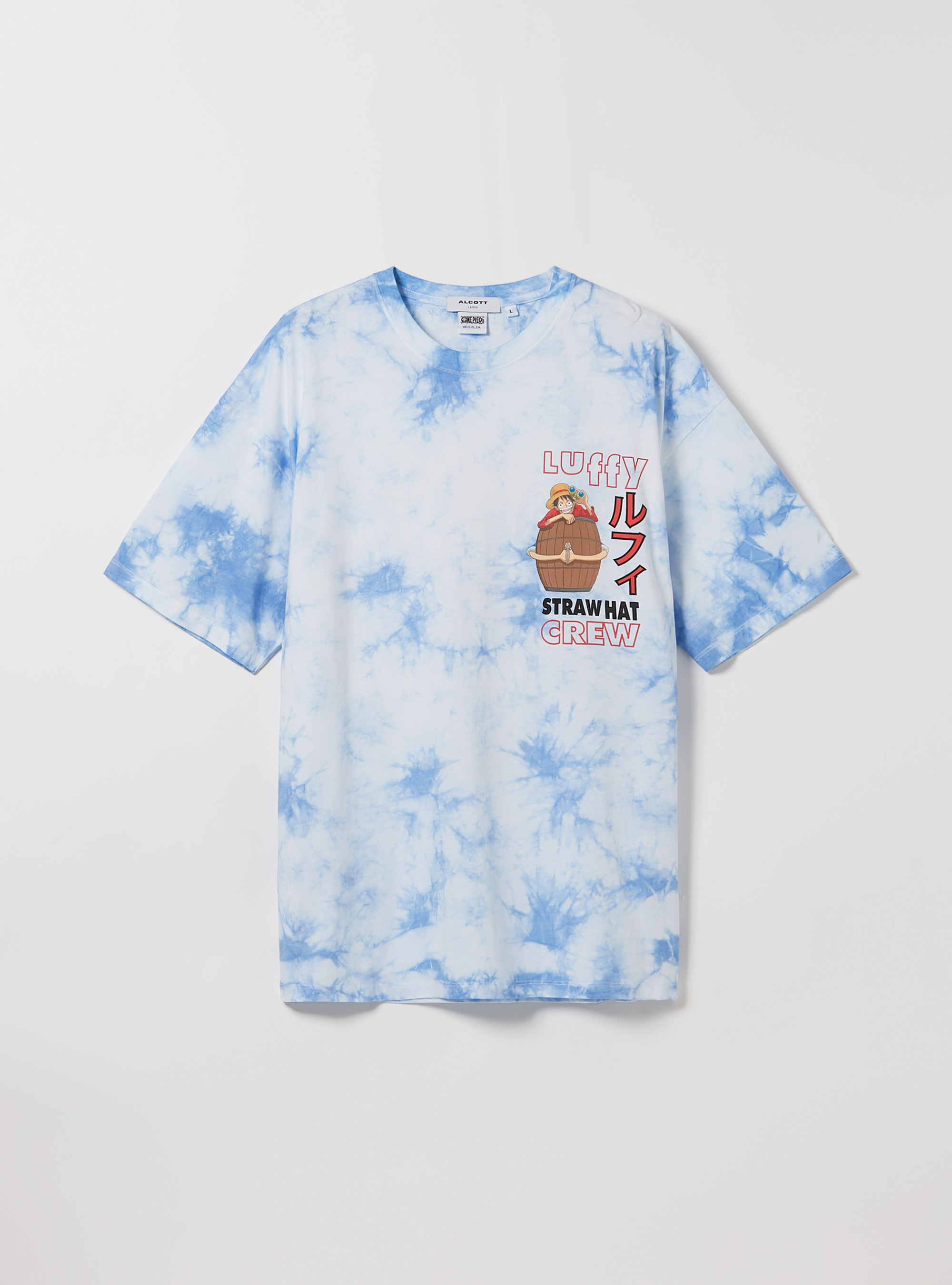 One Piece / Camiseta Alcott oversize tie-dye, WH3 WHITE