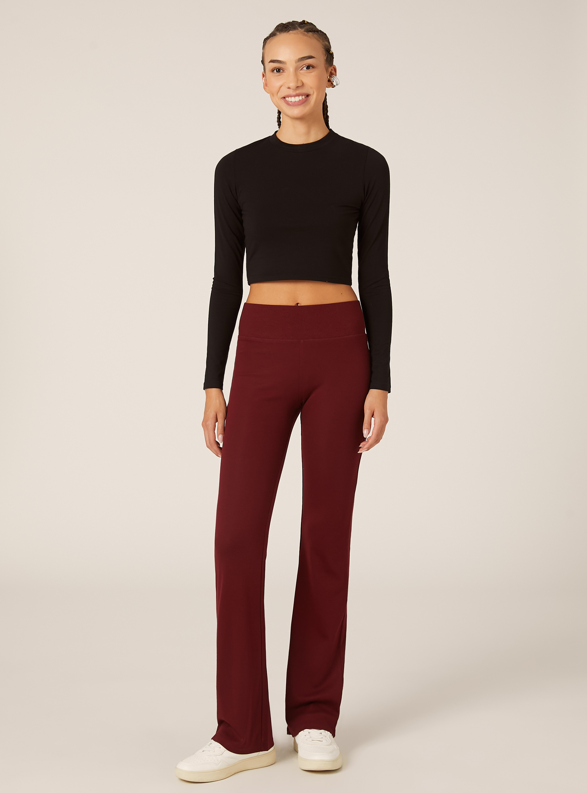 Leggings &eacute;vas&eacute;s, BO1 BORDEAUX DARK