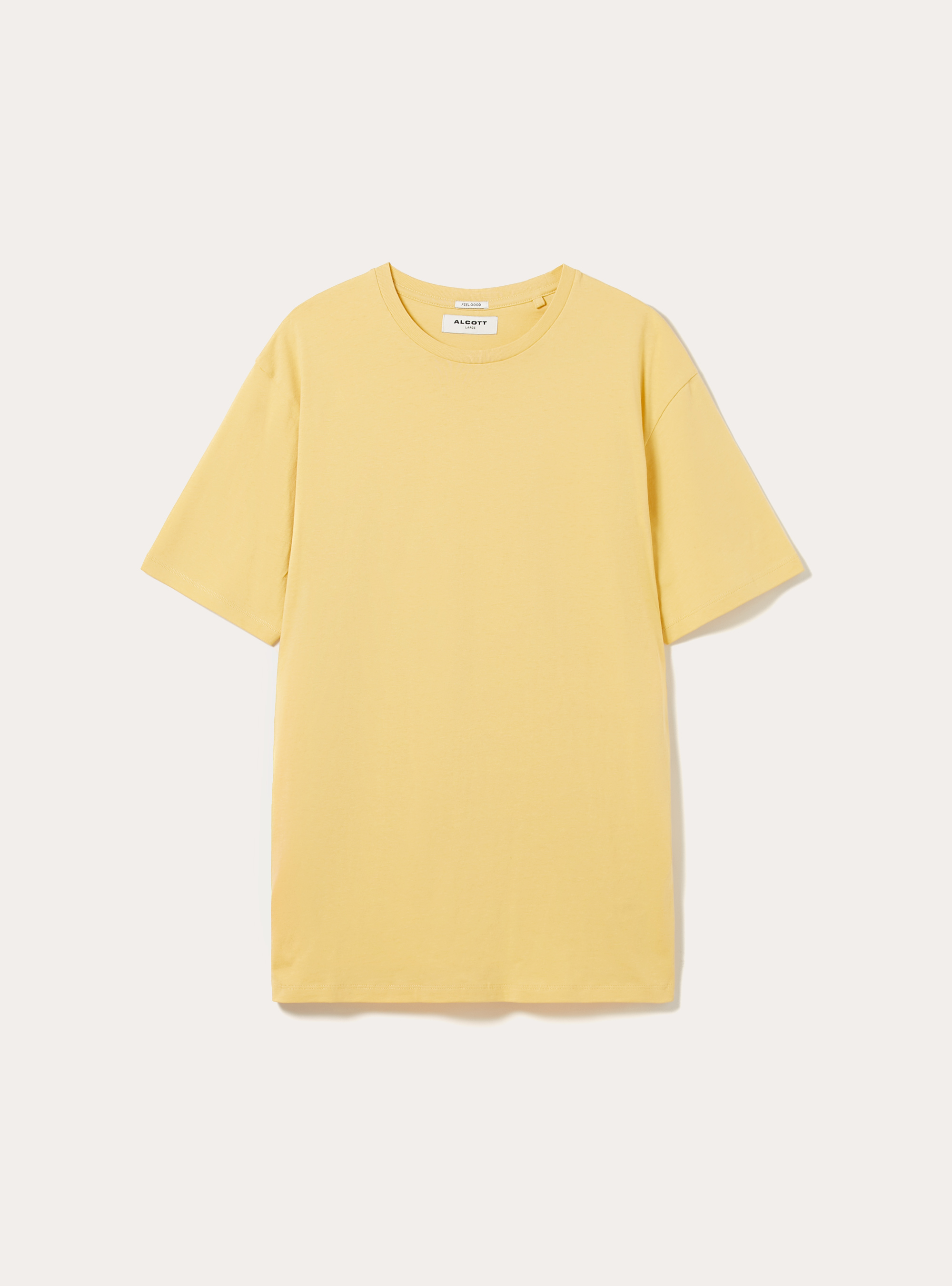 Basic Cotton T-Shirt, YE2 YELLOW MEDIUM