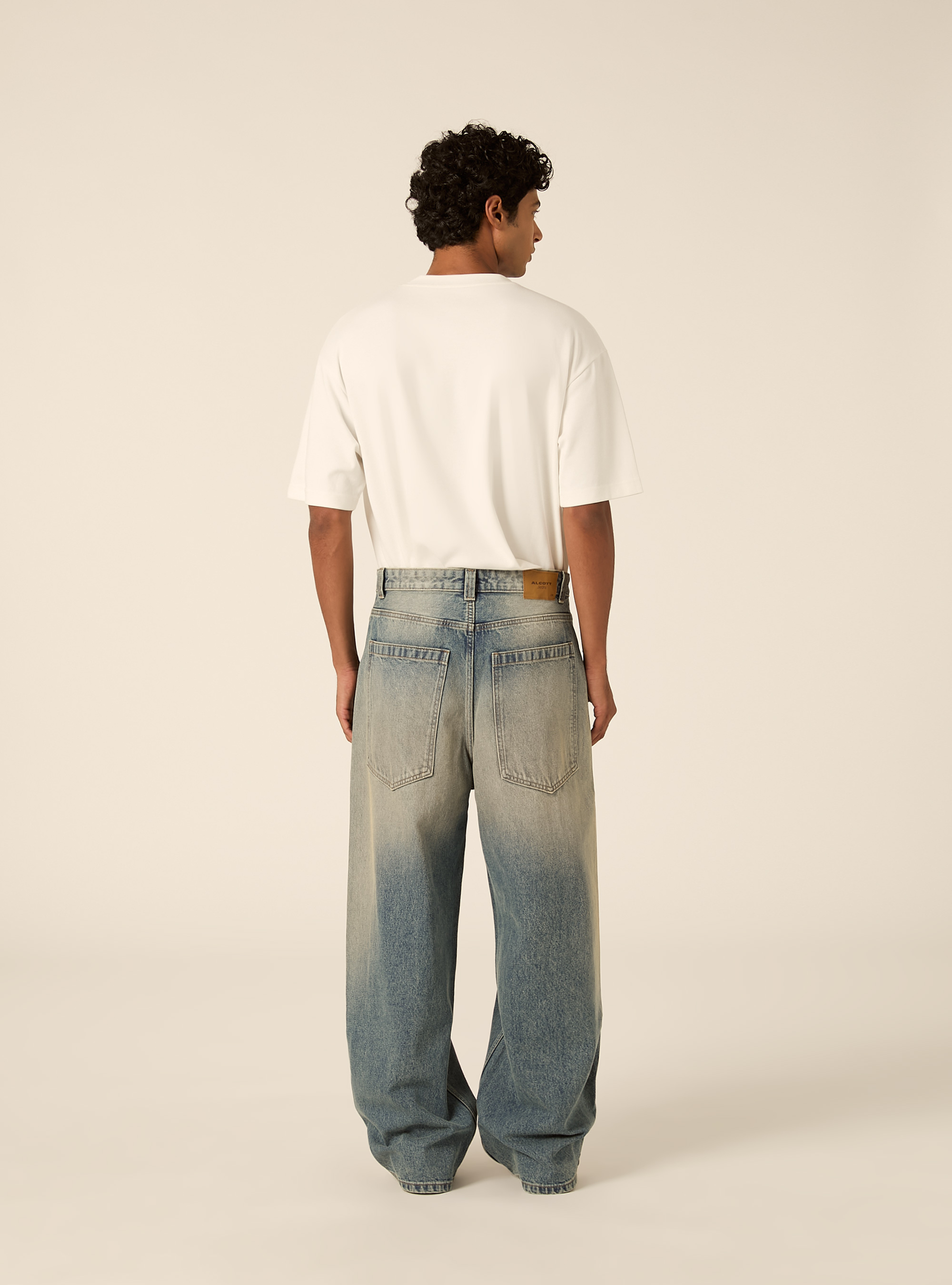 Jeans baggy fit, D004 MEDIUM LIGHT BLUE