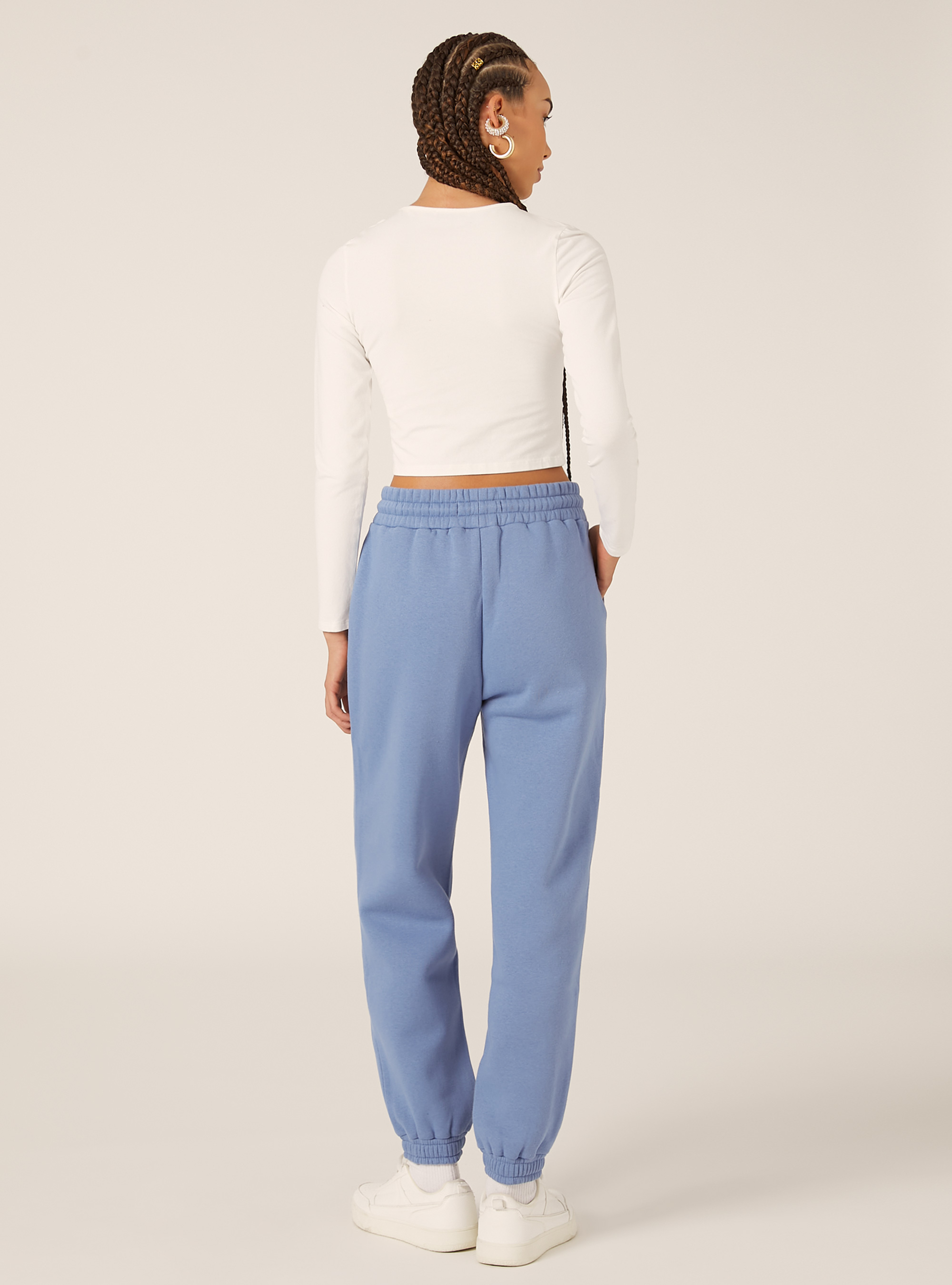 Pantalon jogger en molleton, AZ1 AZURE DARK
