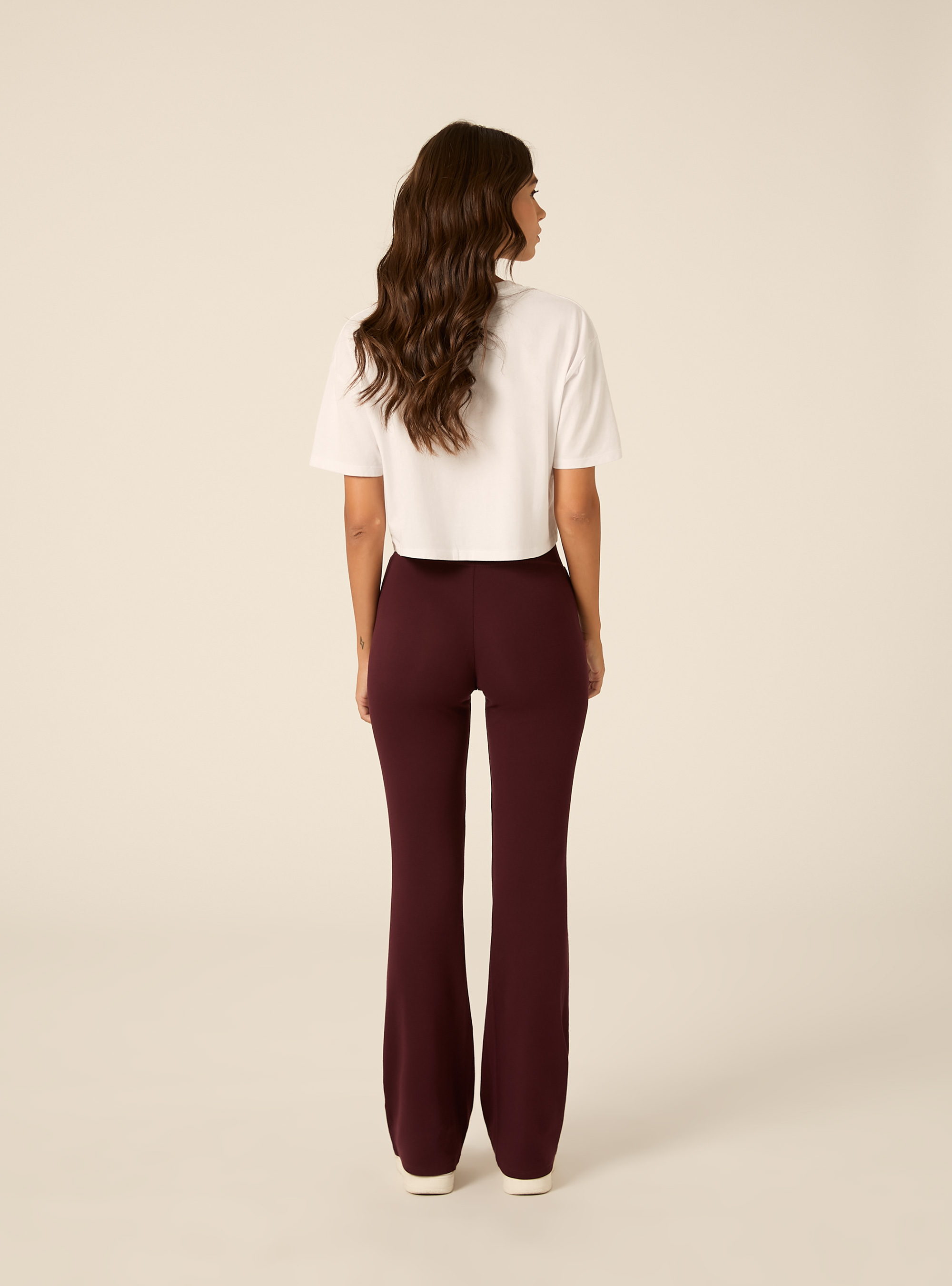Leggings acampanados, BO1 BORDEAUX DARK