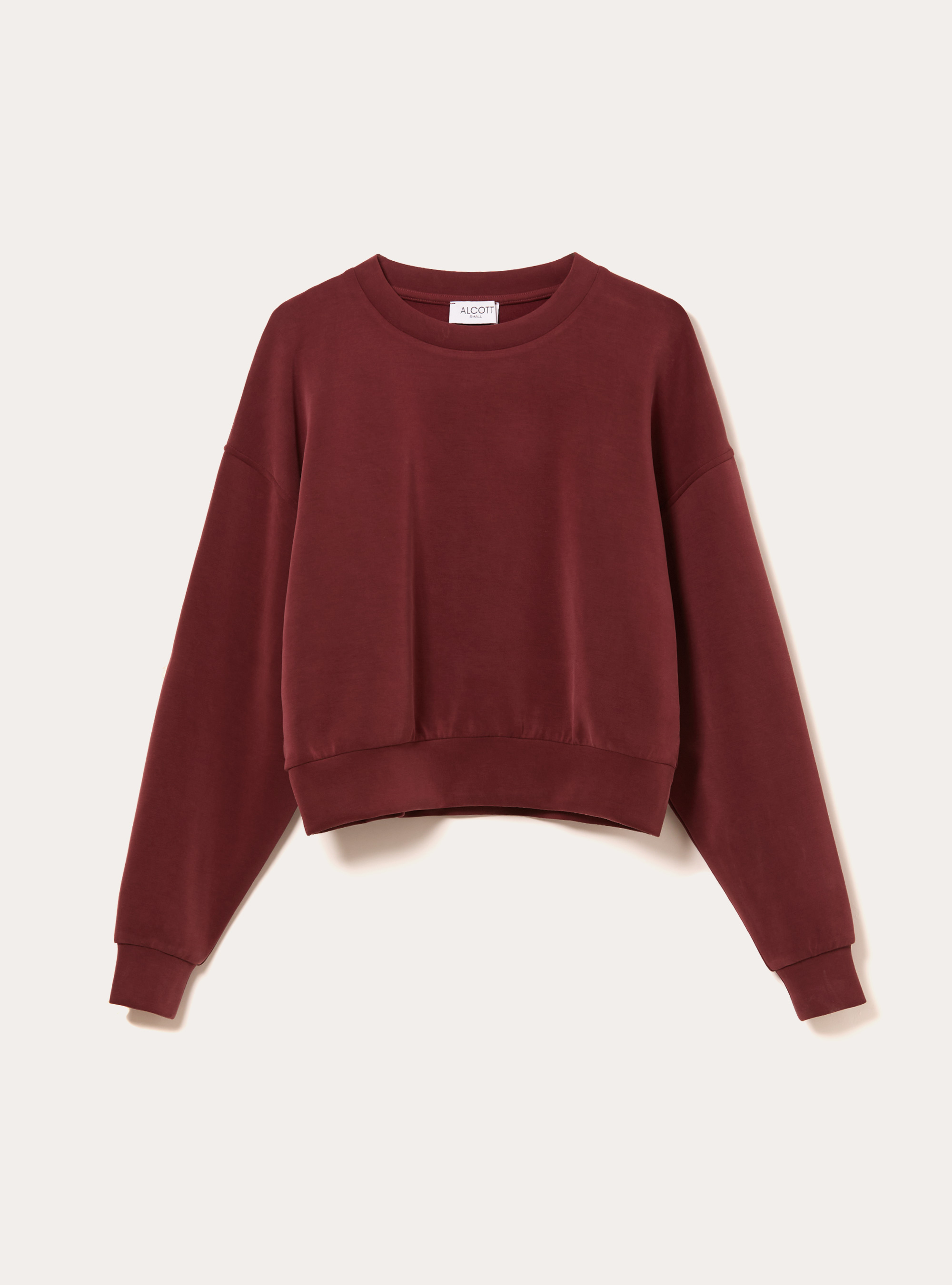 Soft-Touch-Sweatshirt, BO1 BORDEAUX DARK