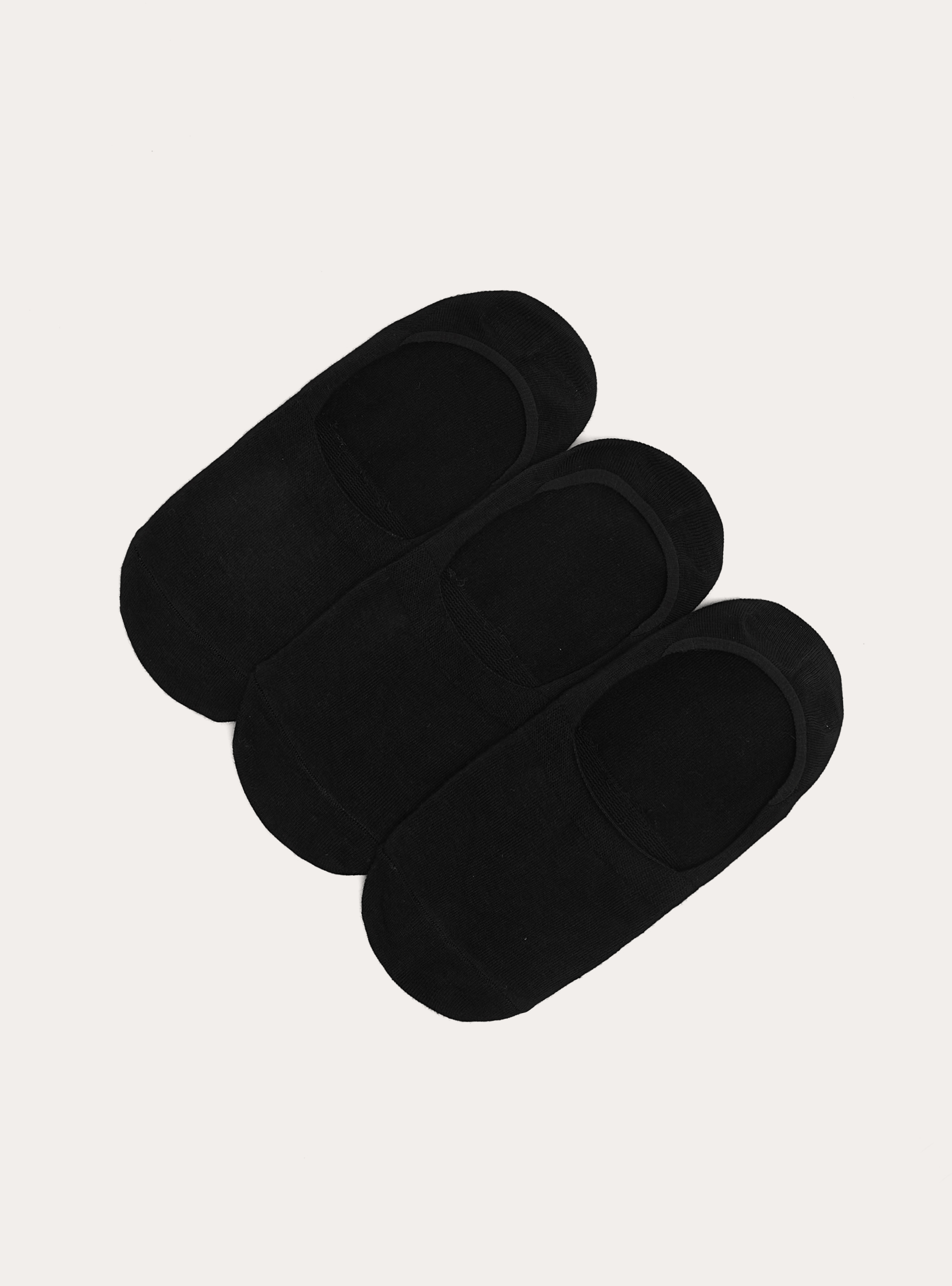 Multipack 3 Pairs of Invisible No-Show Socks, BK1 BLACK