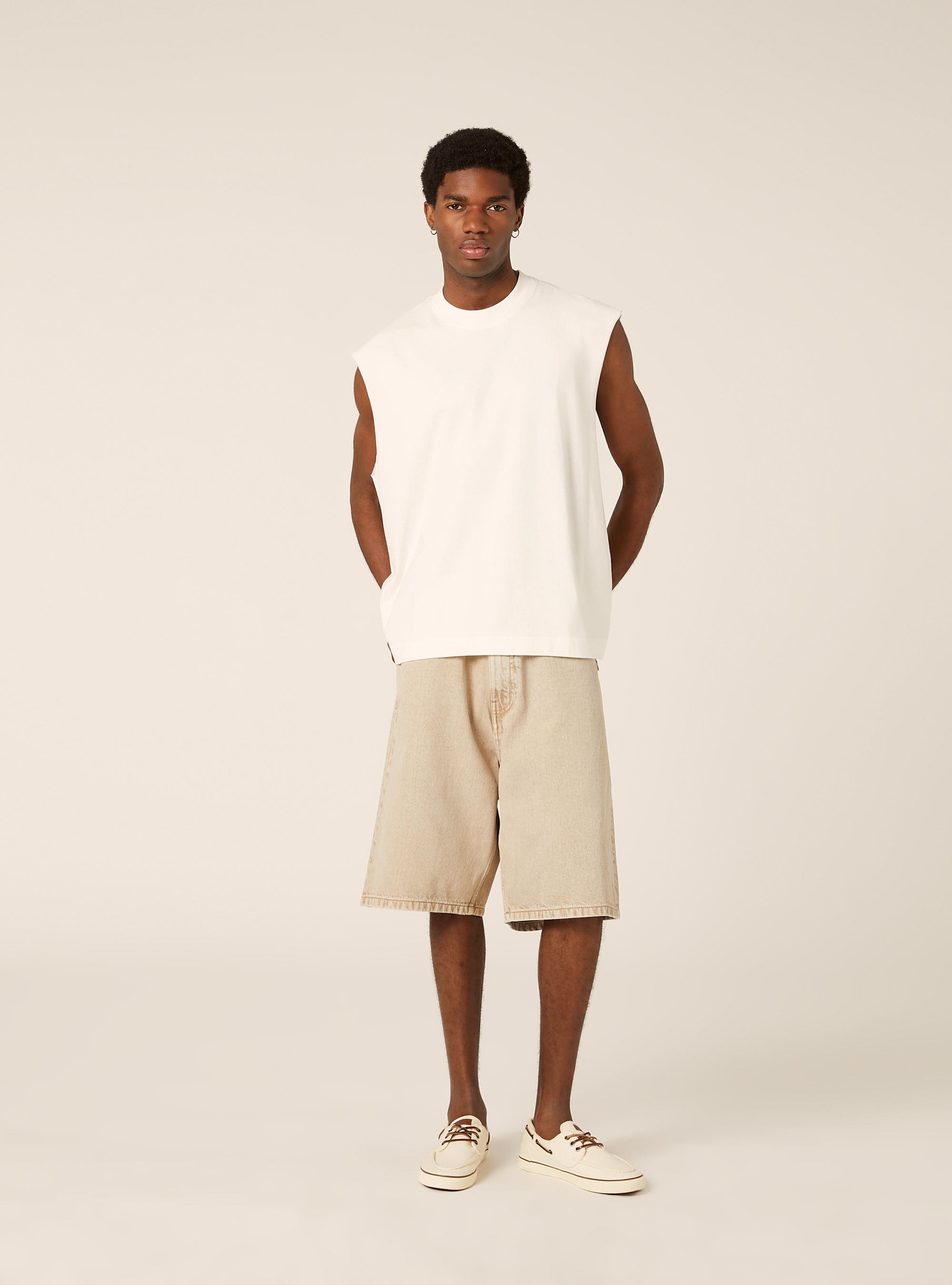 Boxy Fit Tank Top, WH2 WHITE
