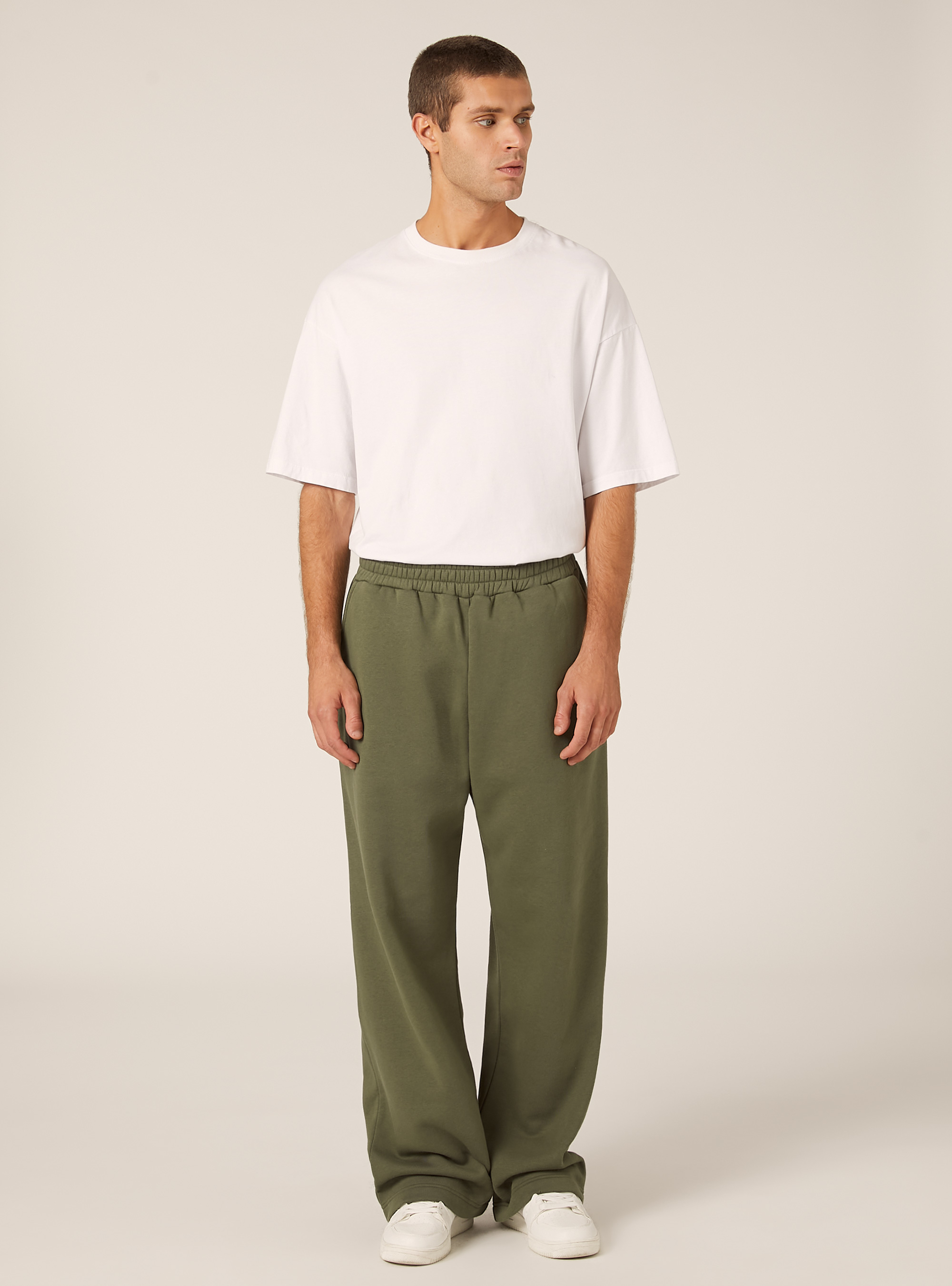 Pantalon ample en molleton, KY2 KAKY MEDIUM