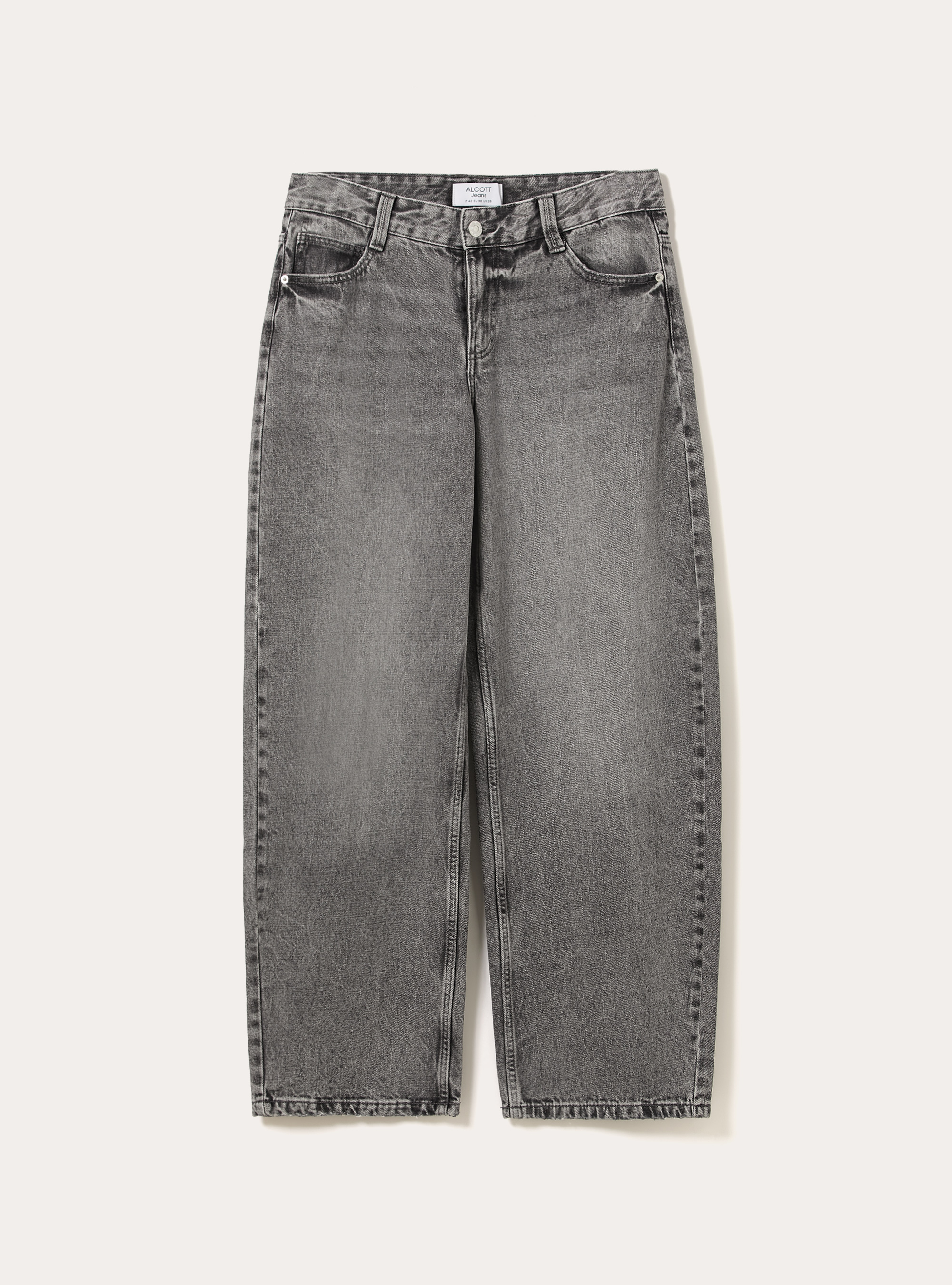 Baggy Barrel Jeans, D00G GREY