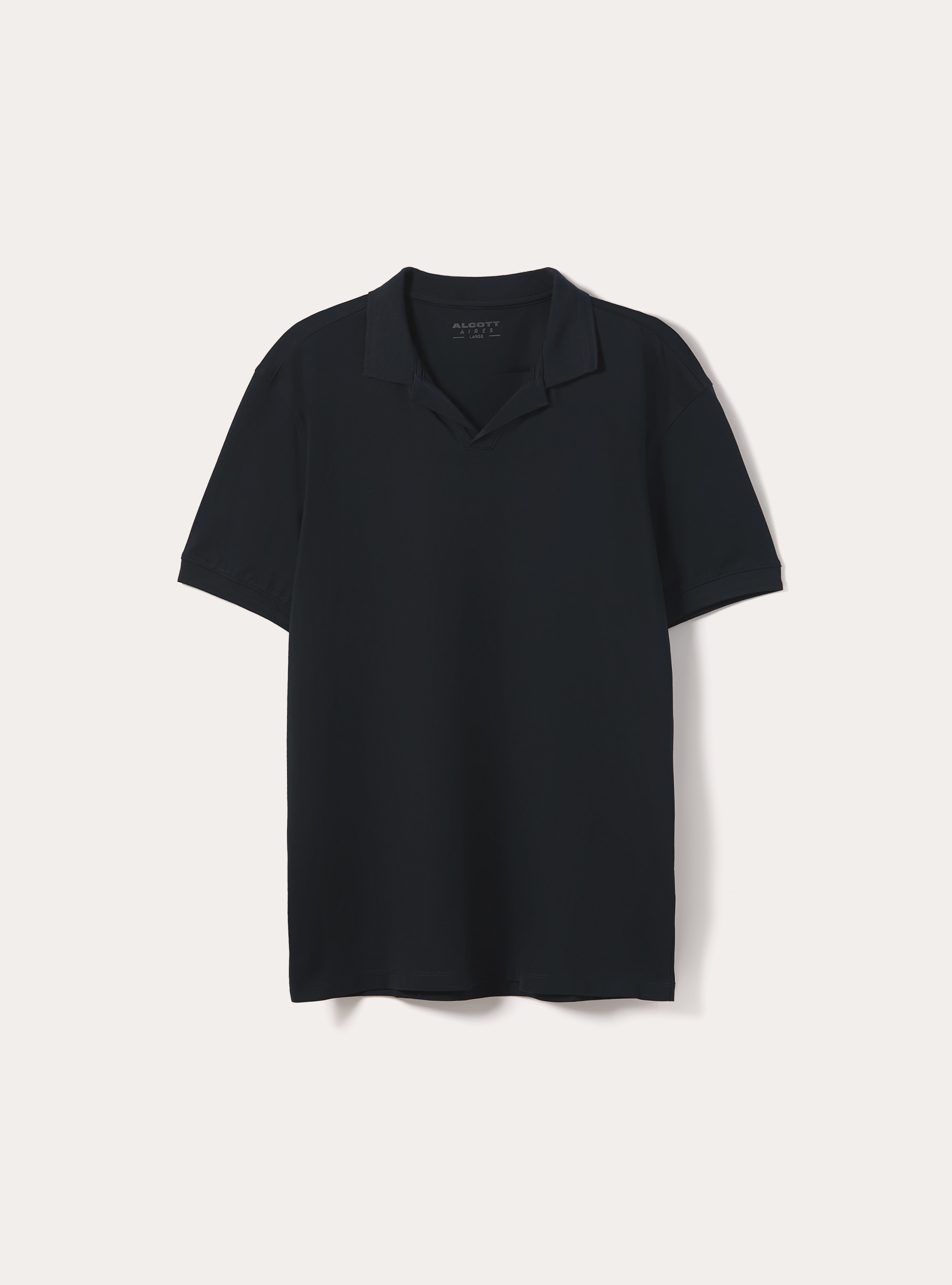 Polo AIRes in piquet stretch, NAVY SCURO