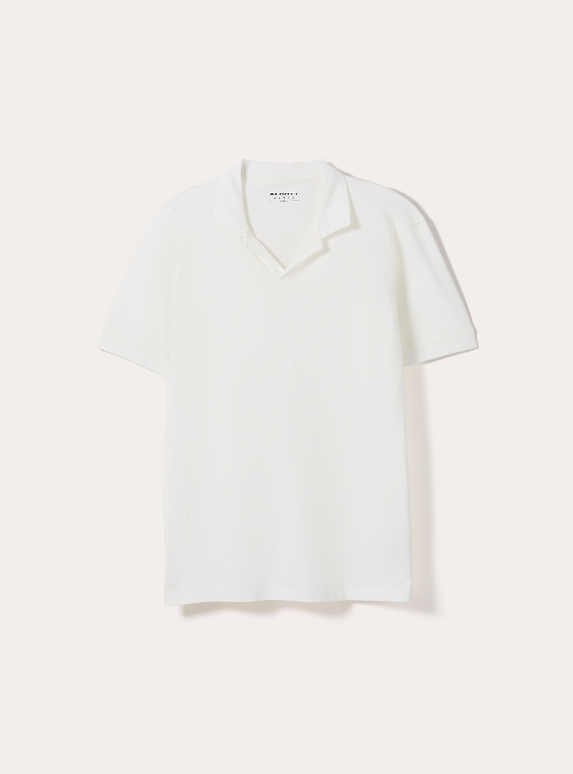 Polo AIRes en piqu&eacute; el&aacute;stico, WH1 OFF WHITE