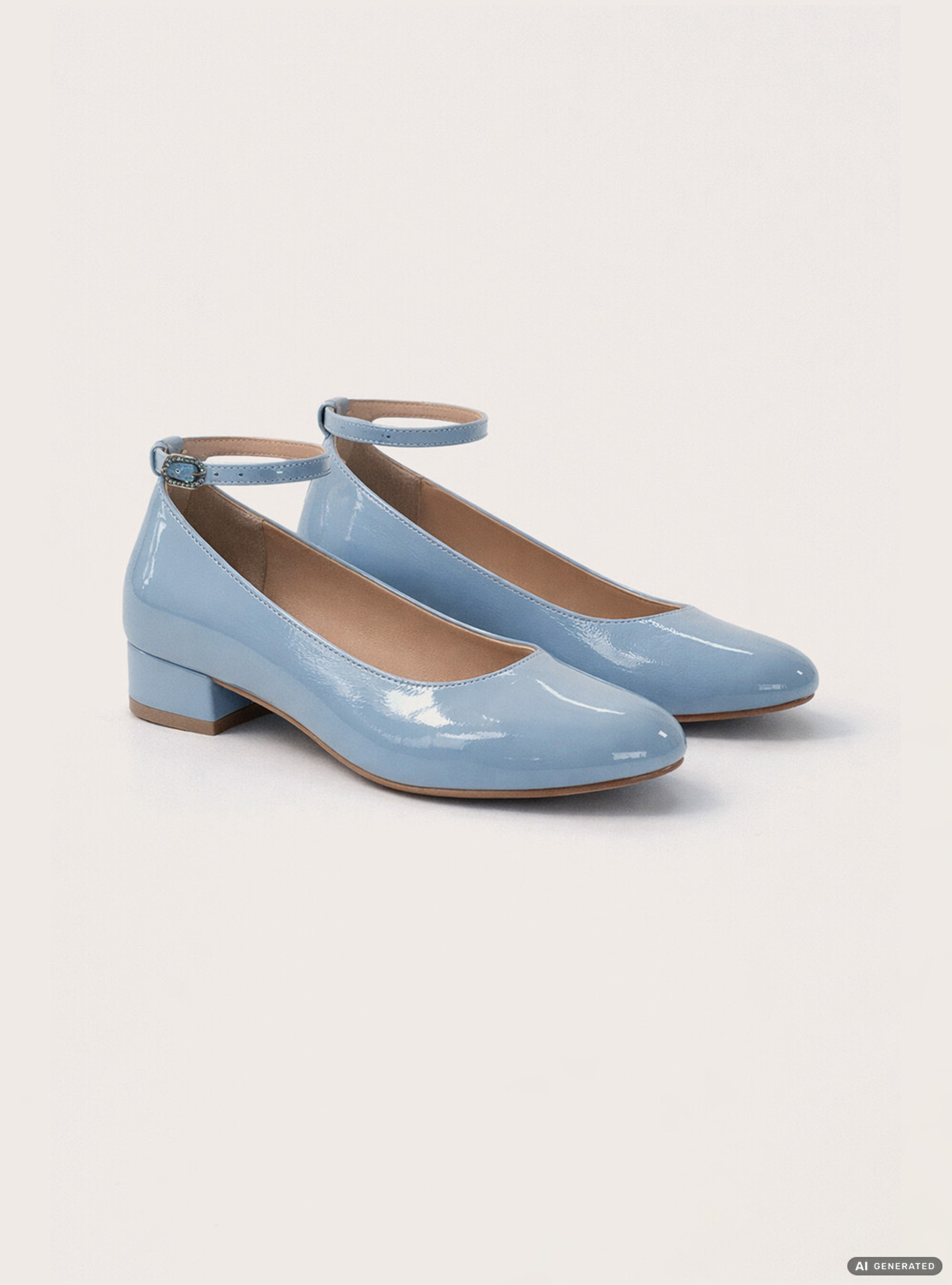 Ballerines &agrave; bride, AZ2 AZURE MEDIUM