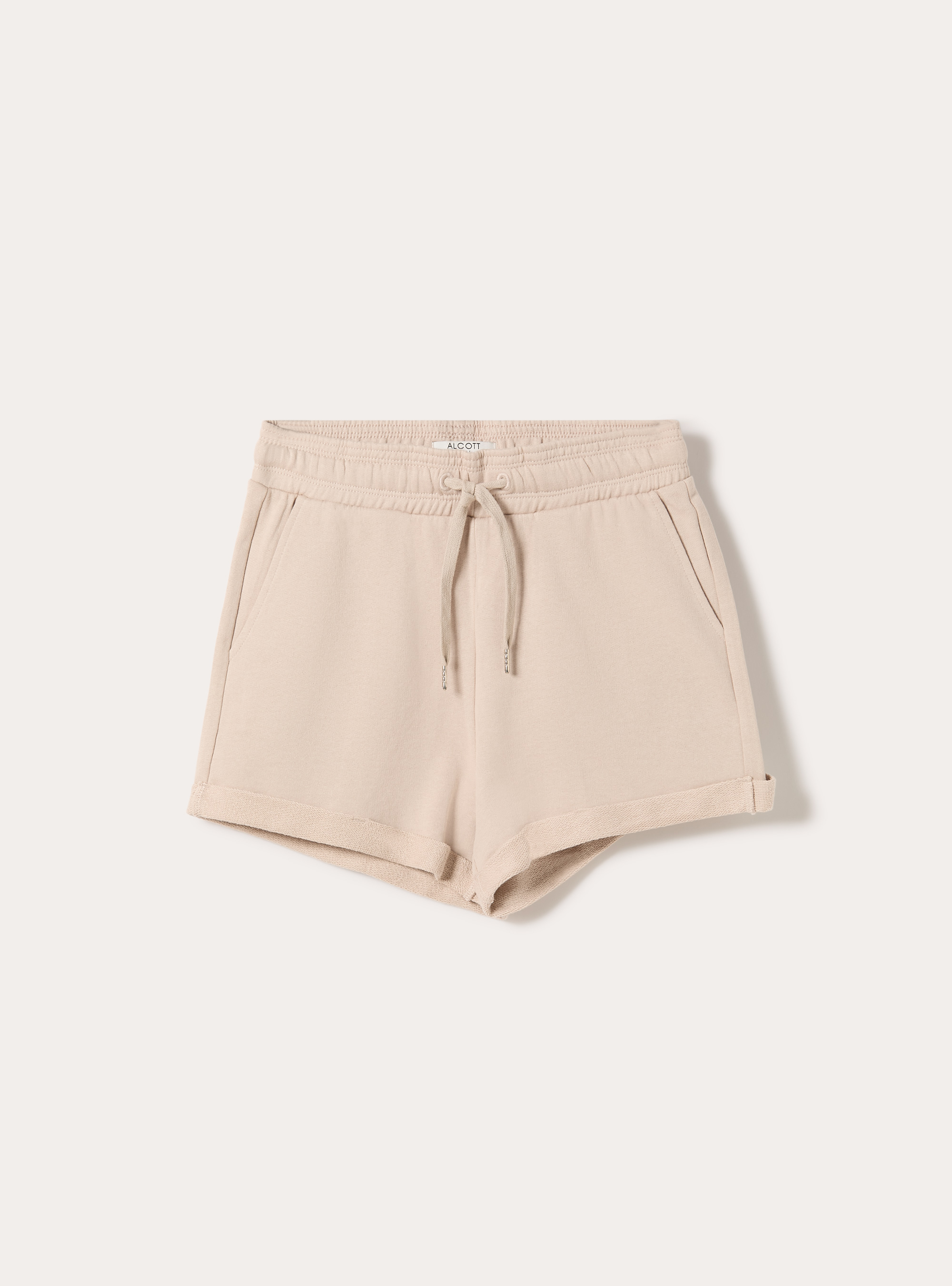 Sweat-Shorts aus Baumwolle mit Elastikbund, BG2 BEIGE MEDIUM