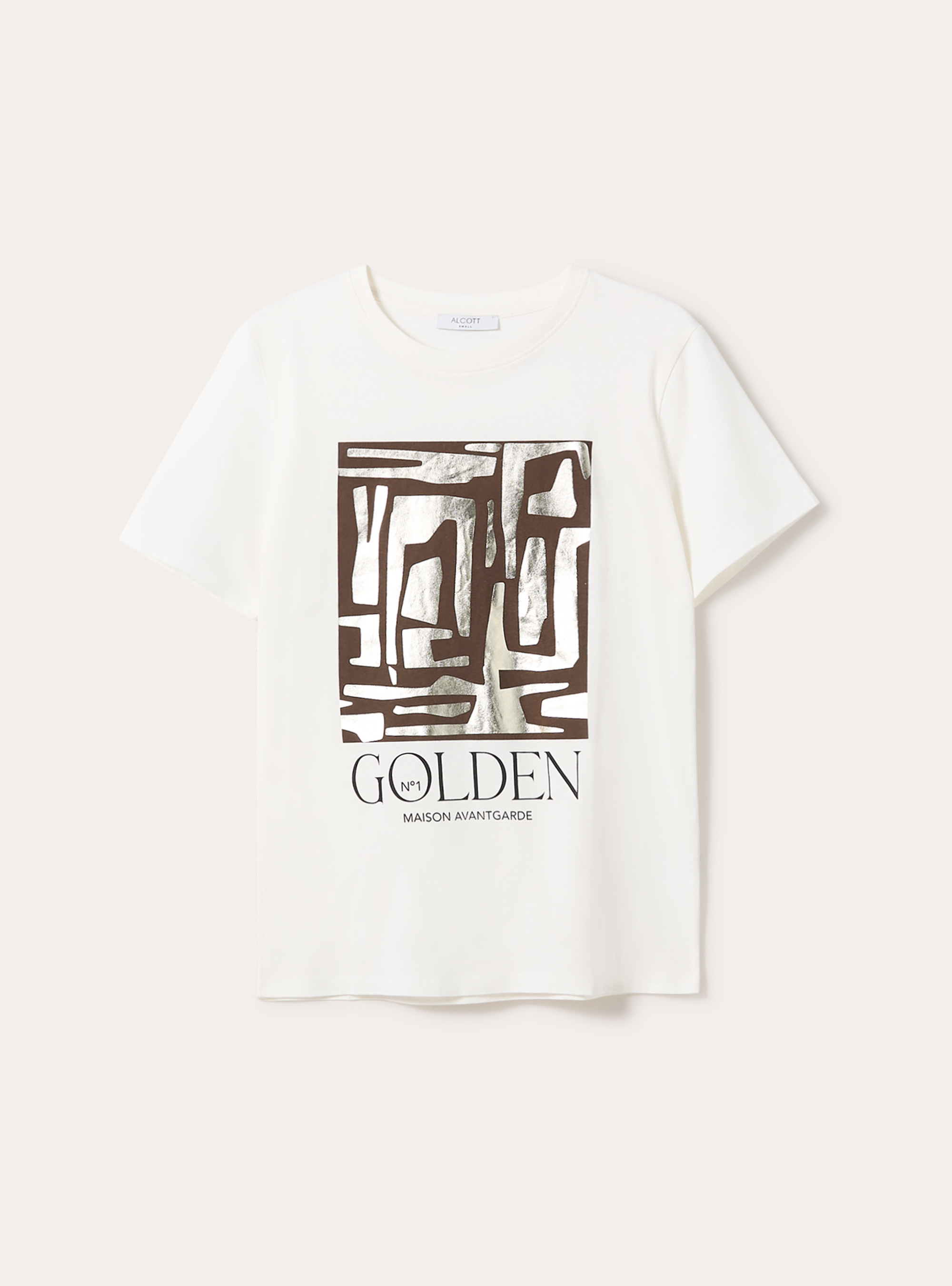 T-shirt with laminated print, WH2 WHITE