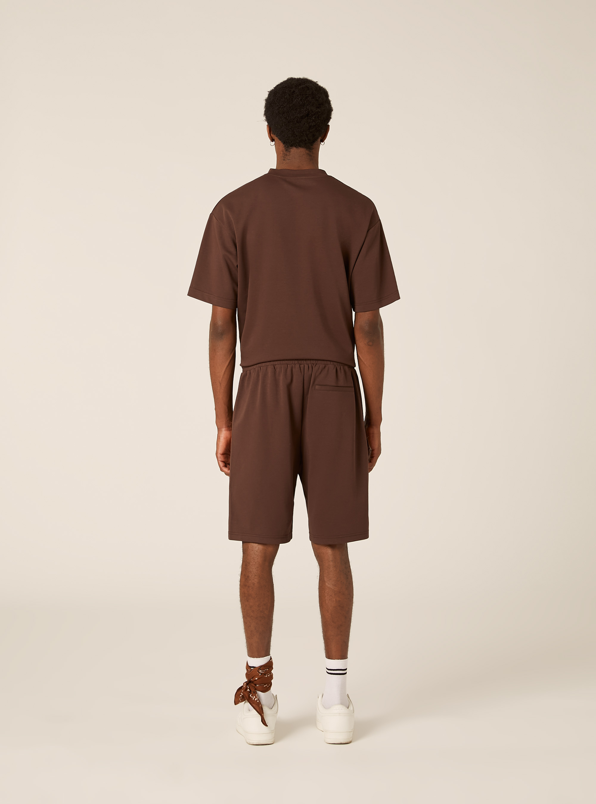 Bermuda AIRes in jersey, MARRONE SCURO