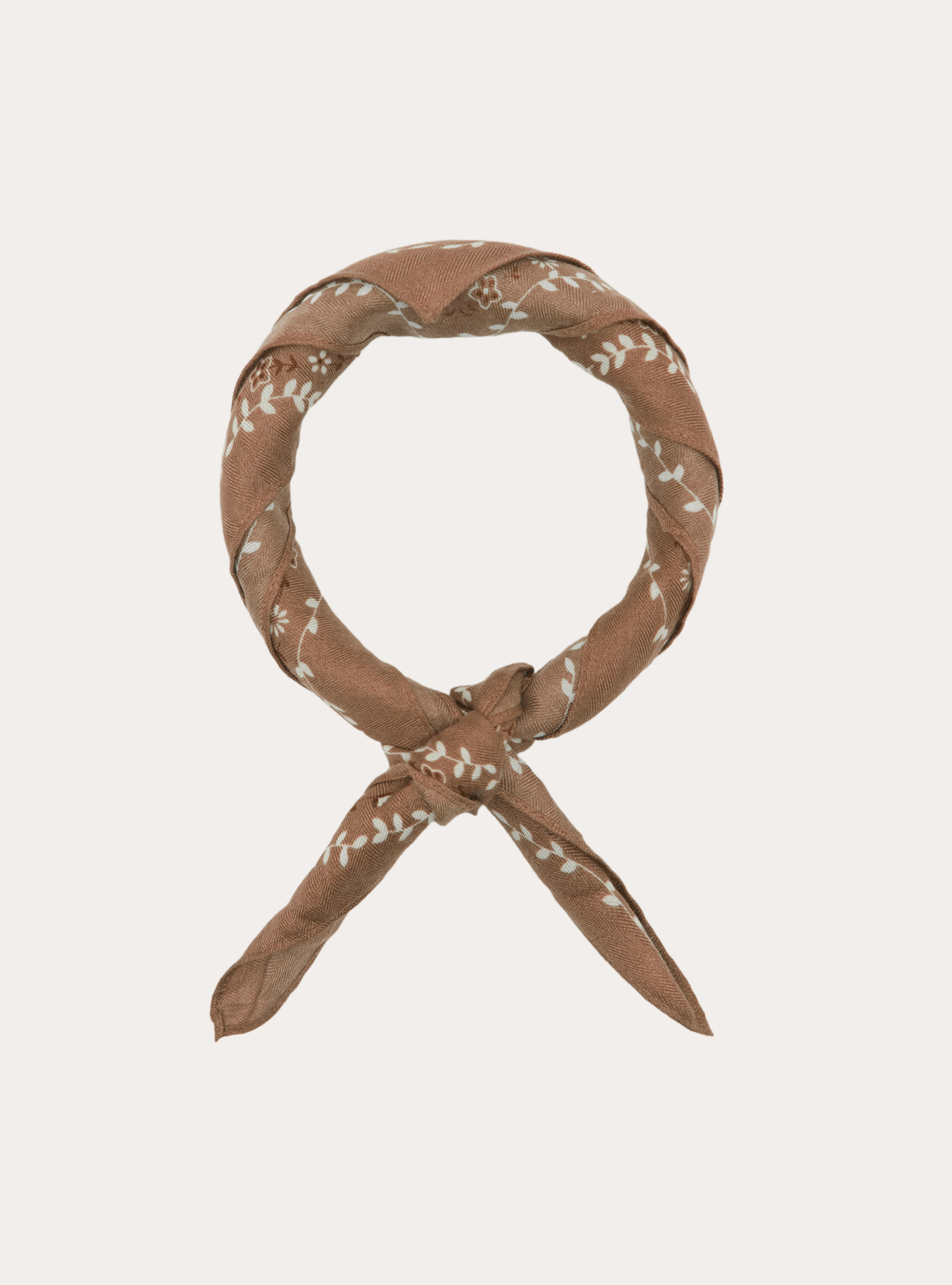 Sciarpa foulard stampa paisley, BEIGE CHIARO