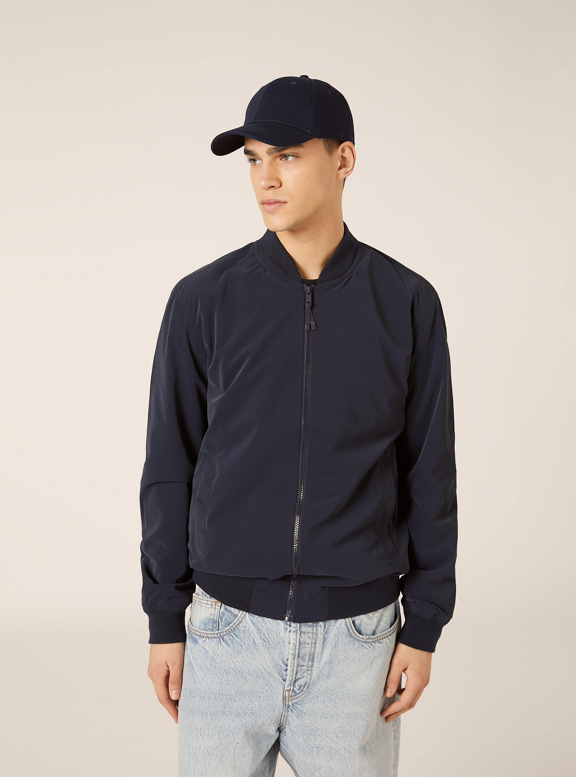 Regular fit bomber jacket, NA1 NAVY DARK
