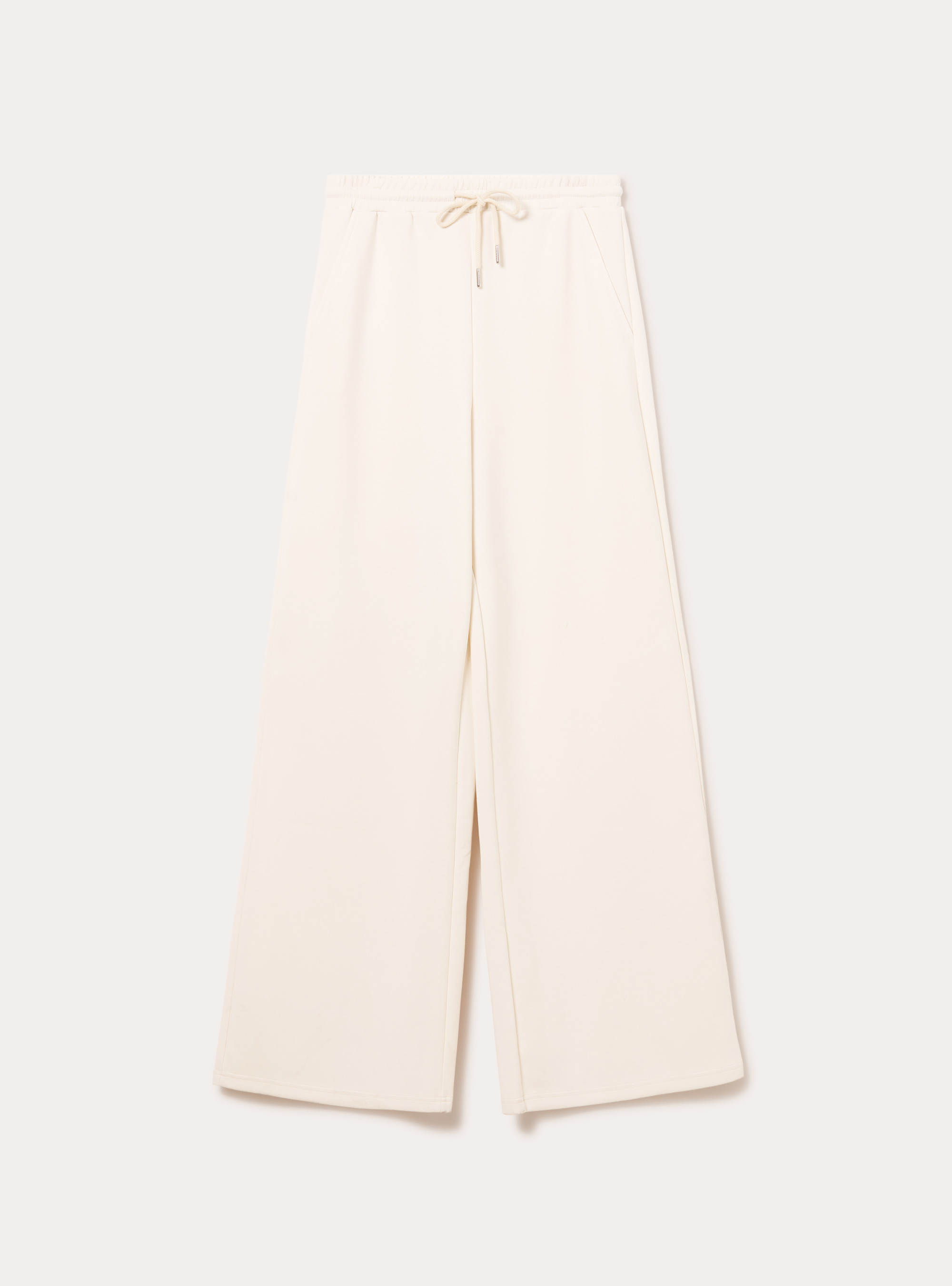 Pantalon jogging large &agrave; toucher doux, CR3 CREAM LIGHT