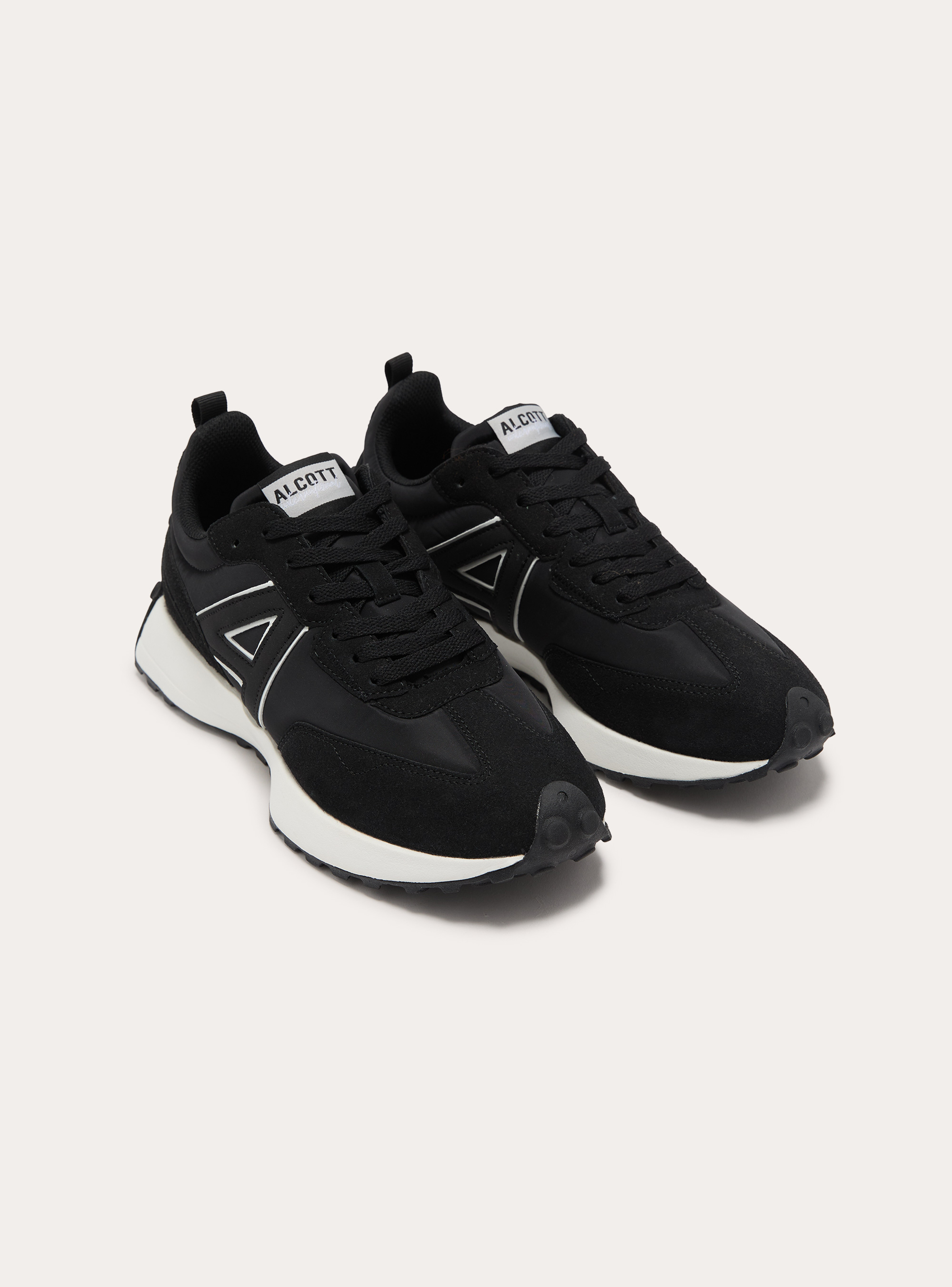 Baskets avec logo contrast&eacute;, BK1 BLACK