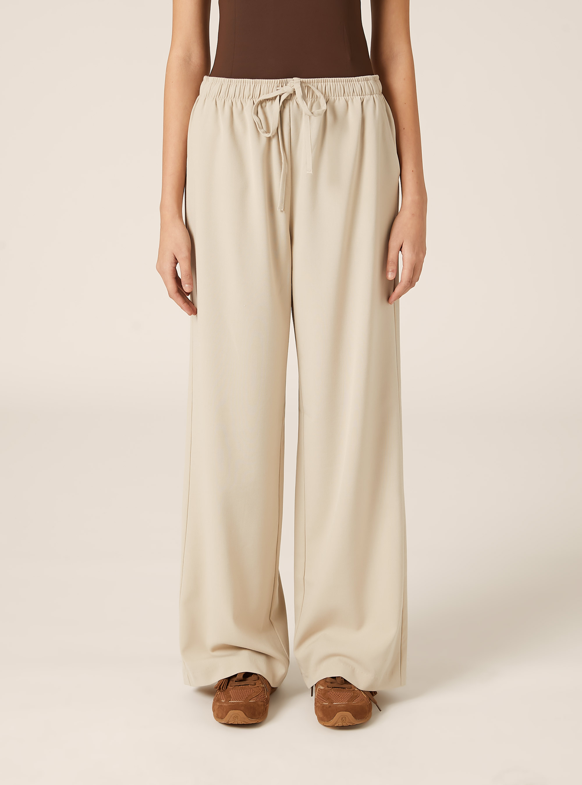 Elegant drawstring pants, BG2 BEIGE MEDIUM