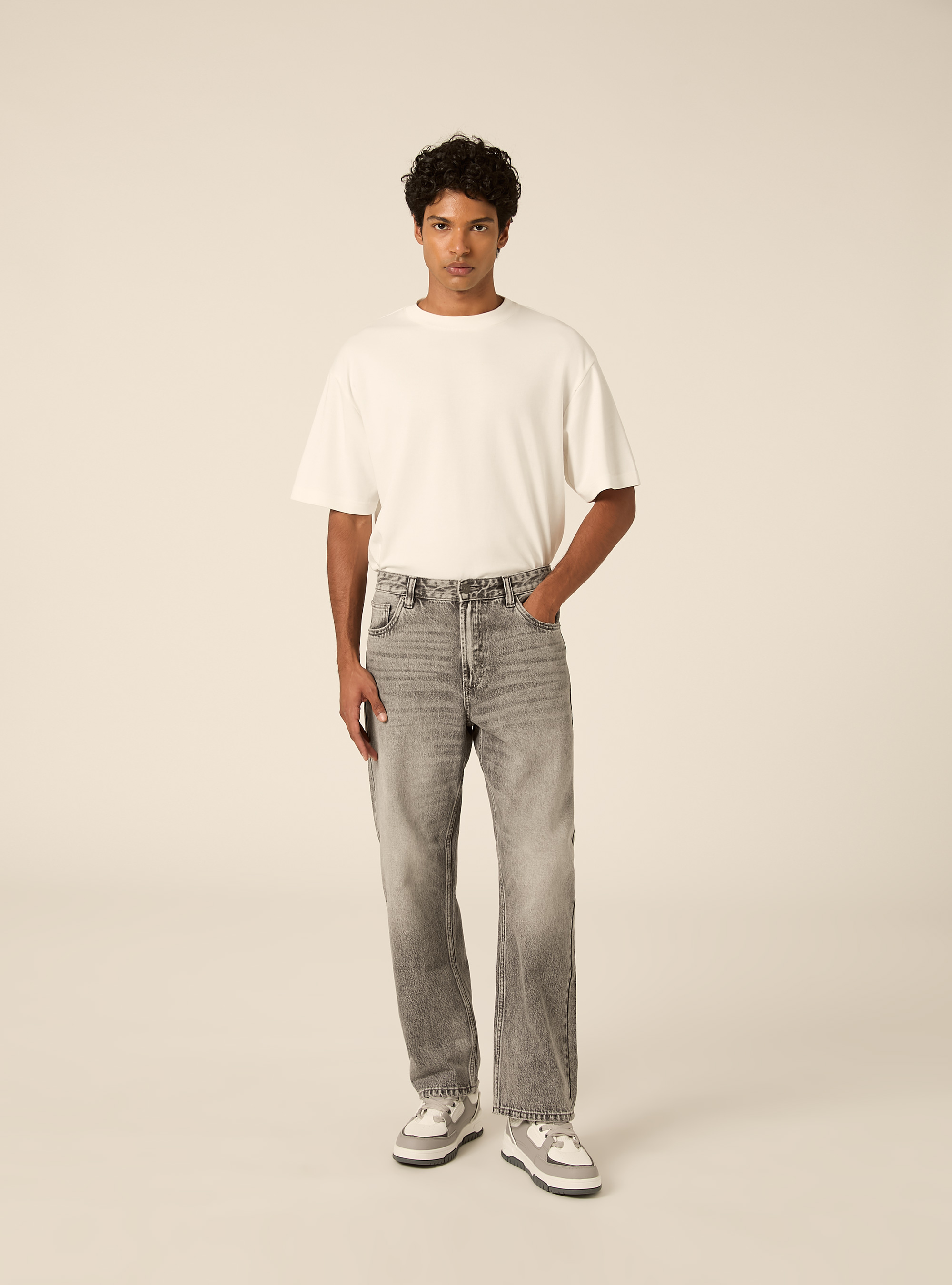 Jeans straight fit, D00G GREY