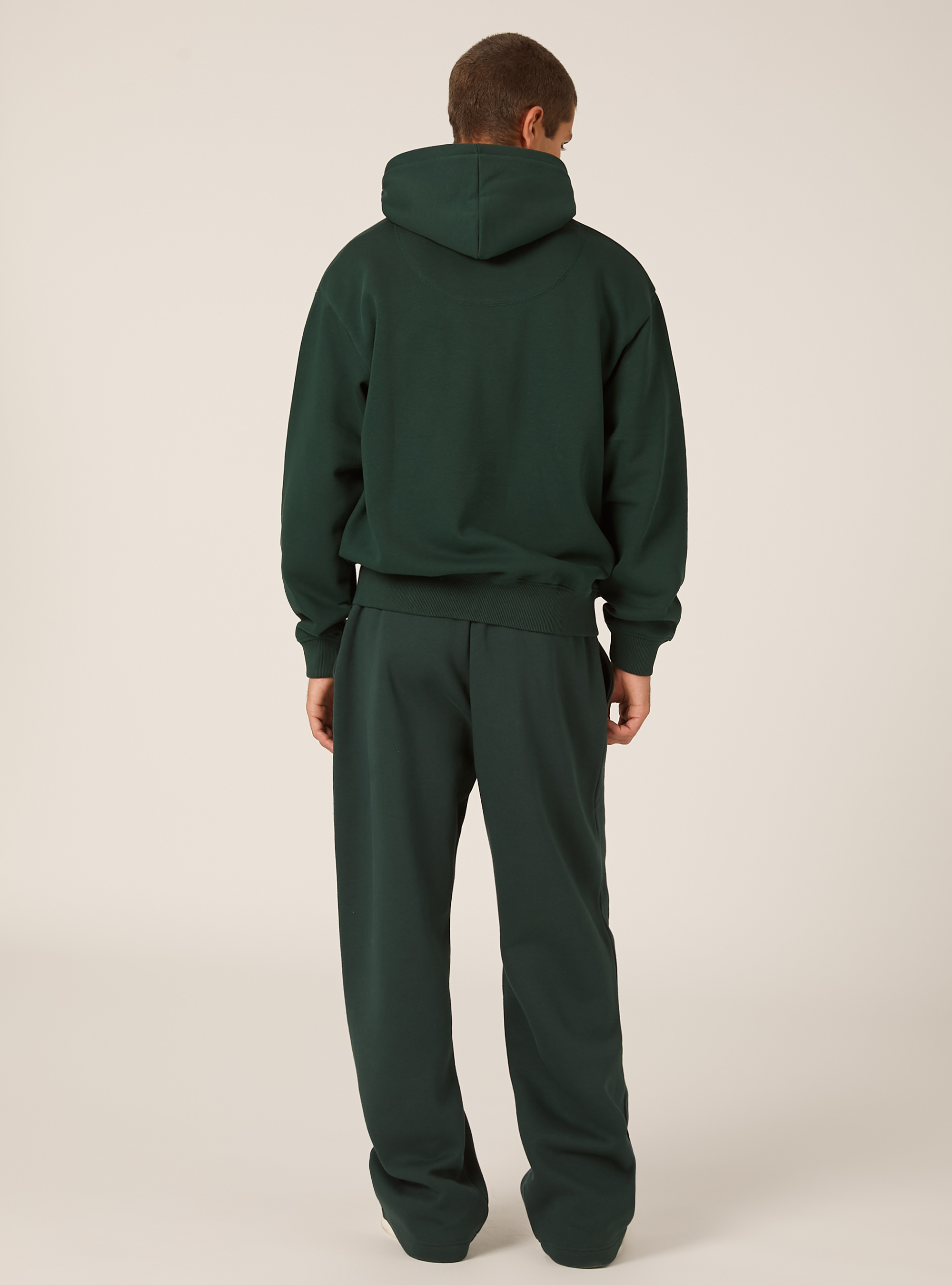 Sweat-shirt zipp&eacute; &agrave; capuche coupe boxy, GN1 GREEN DARK