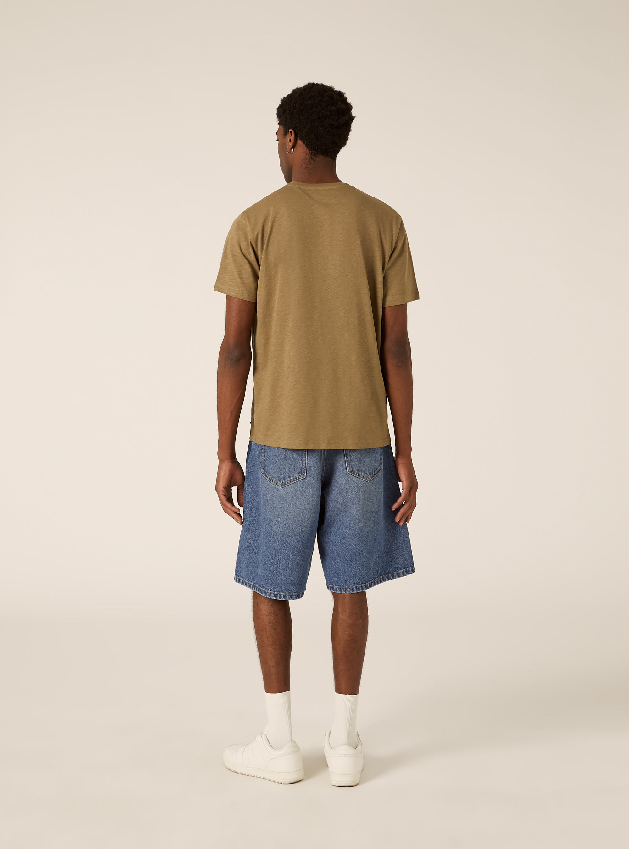Camiseta de Cuello Panadero de Algod&oacute;n, KY2 KAKY MEDIUM